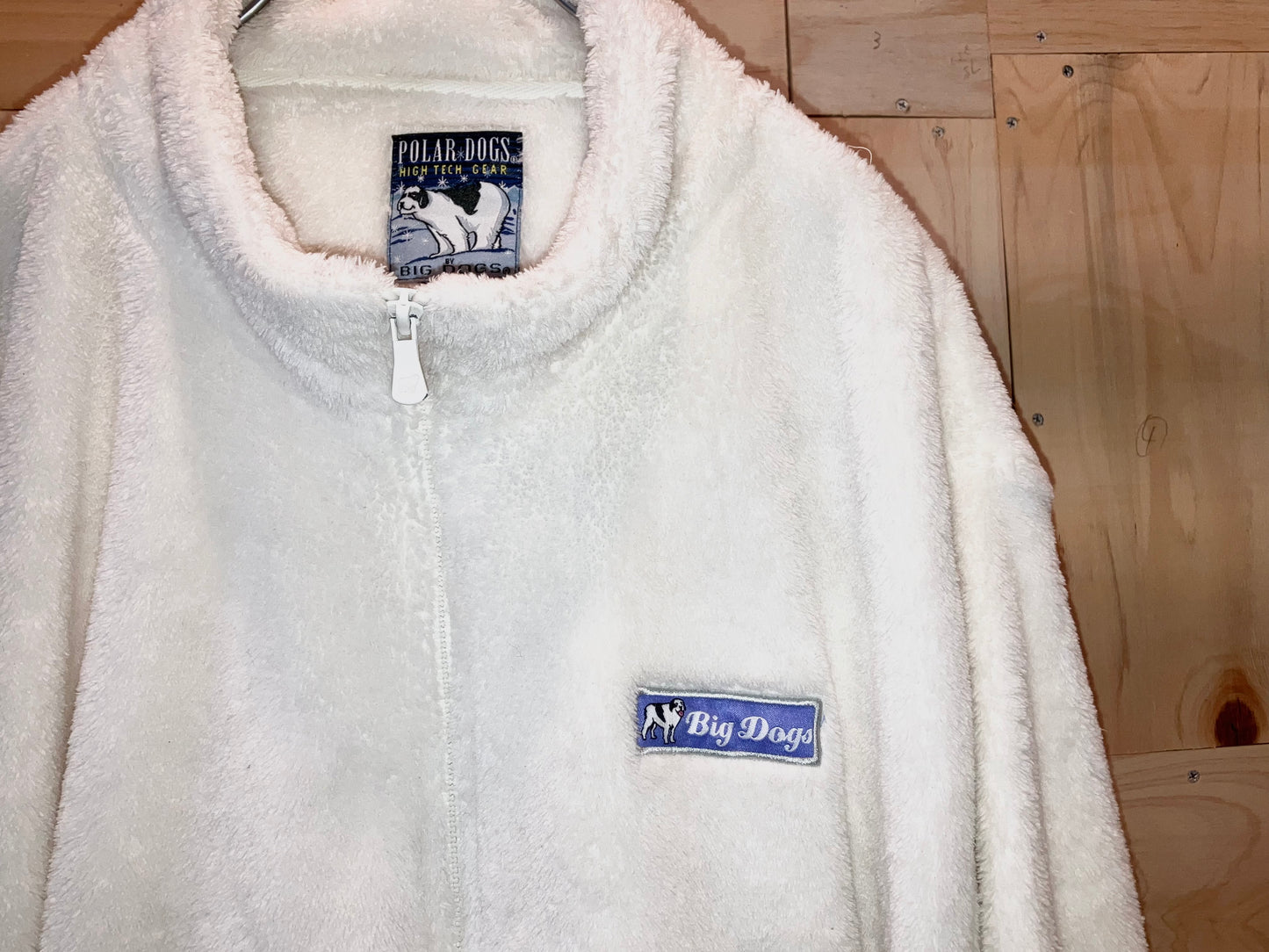 "BIG DOGS" 00s Snow White Fleece JKT