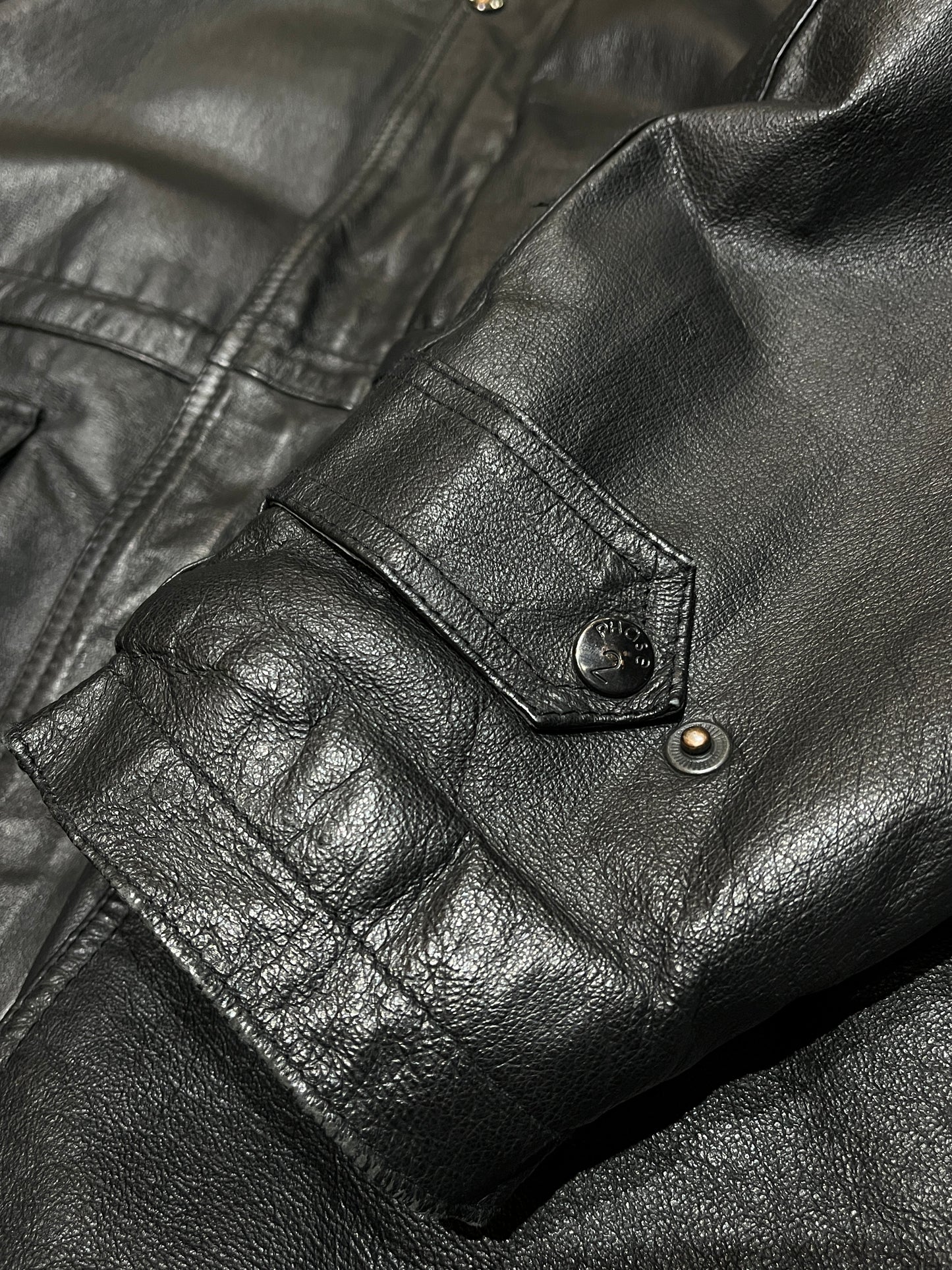 old Padded Leather Jacket