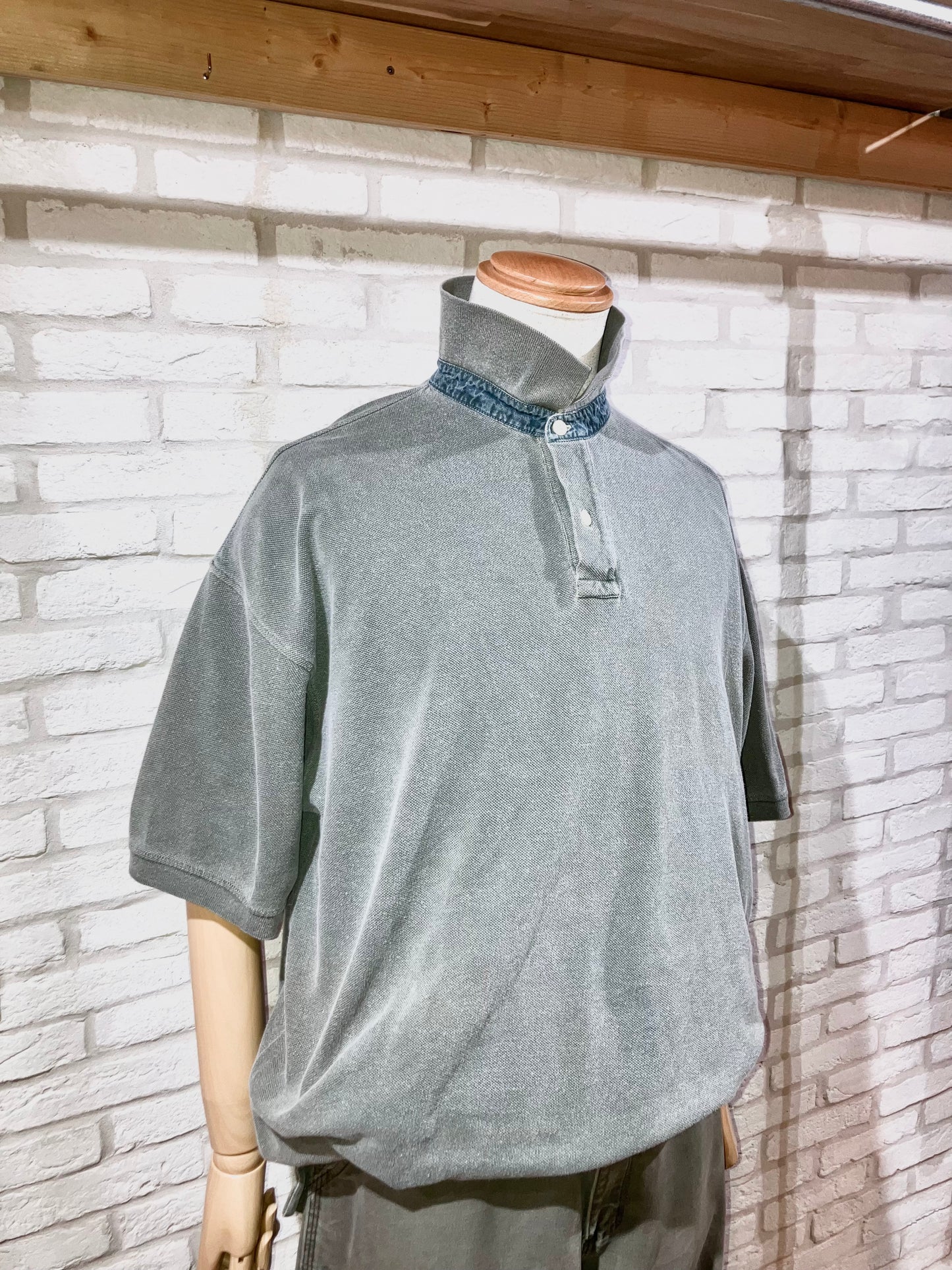 Old Garment dye Polo Shirt