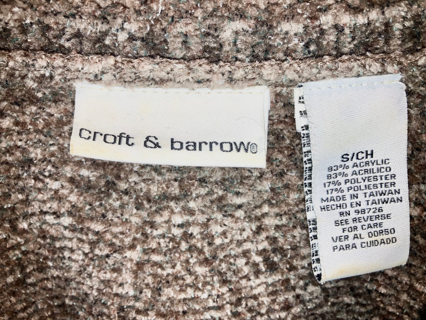 "croft&barrow" Old Velour Knit