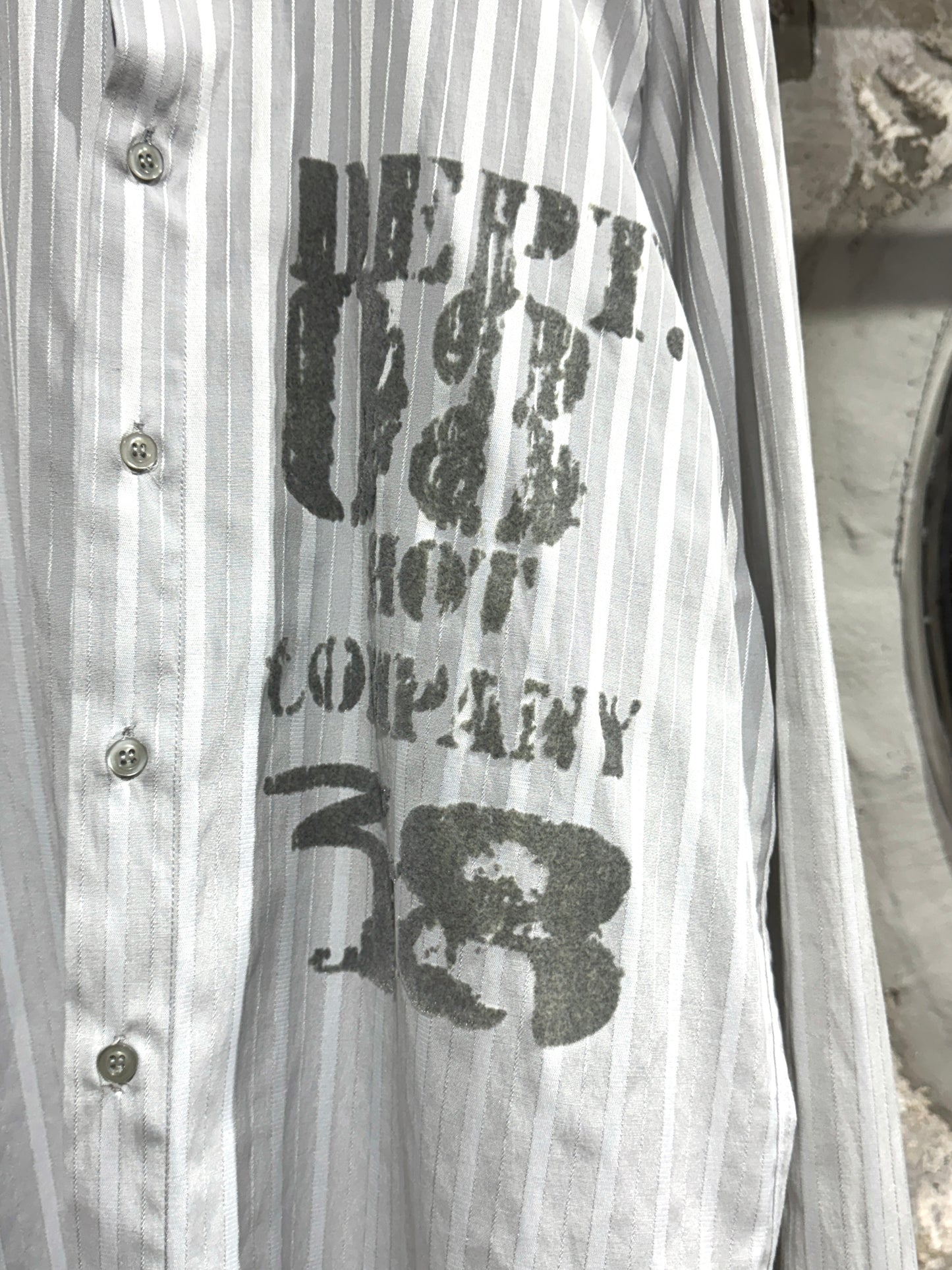 Y2K Striped Design Shirt