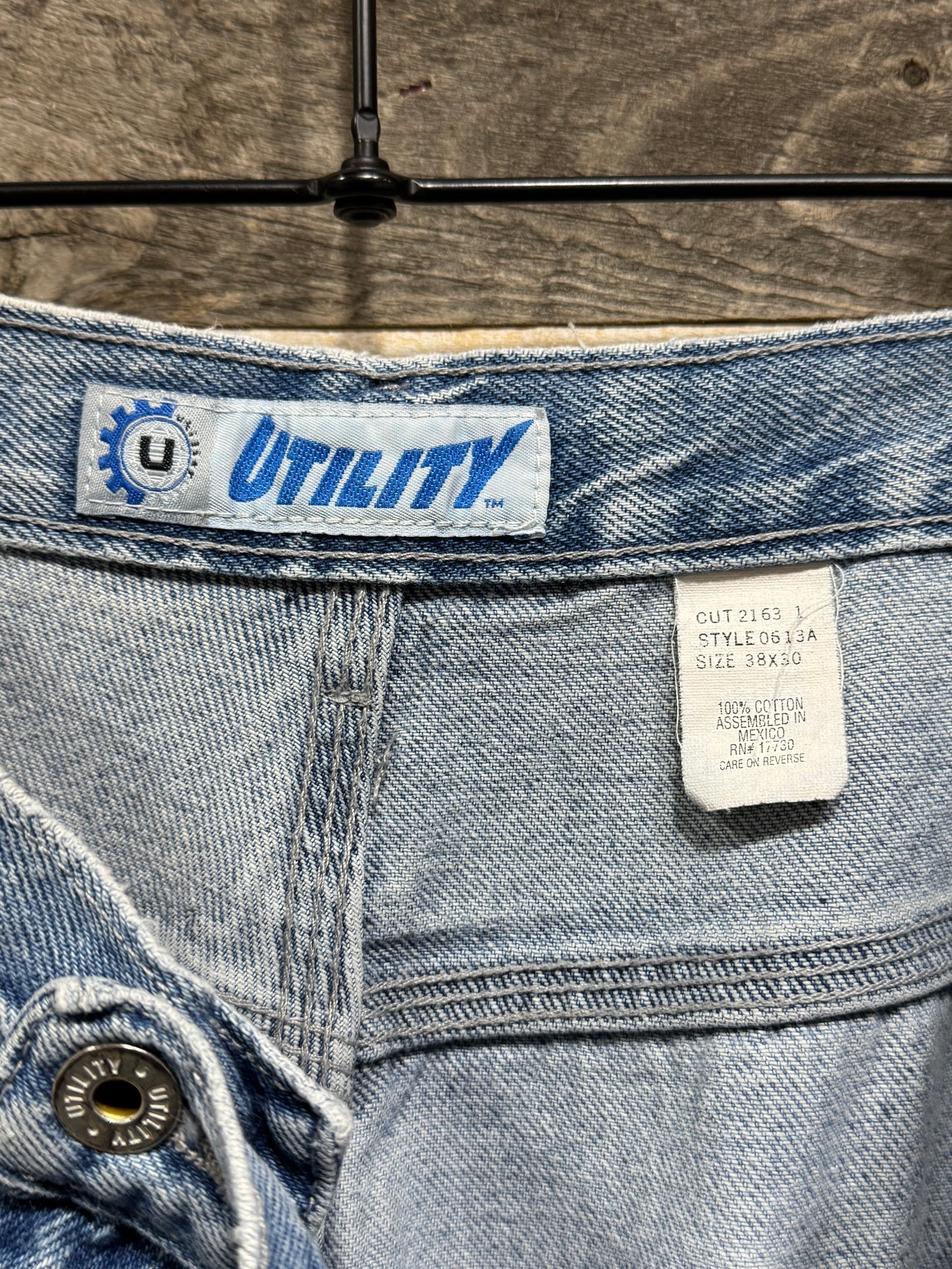 00s UTILITY Side Line Denim Painter Pants