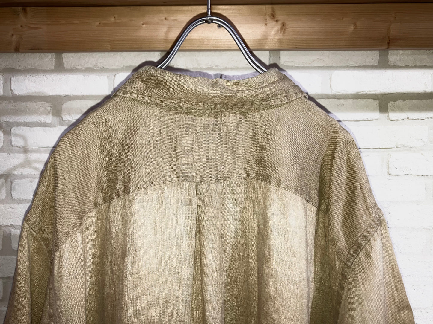 "LANDS'END" Old Oversized Linen Shirt