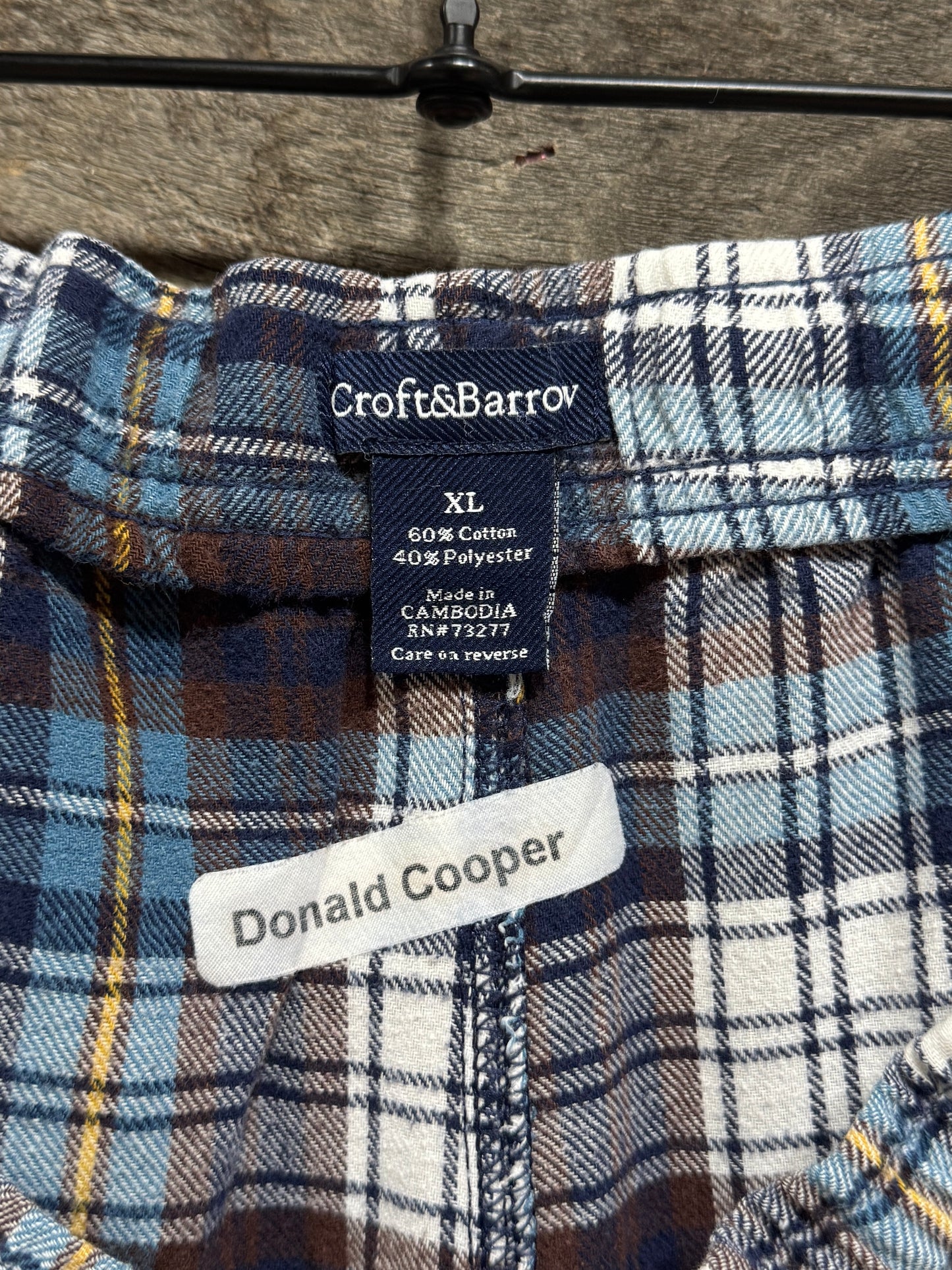 Croft&Barrow Plaid Wide EZ Pants