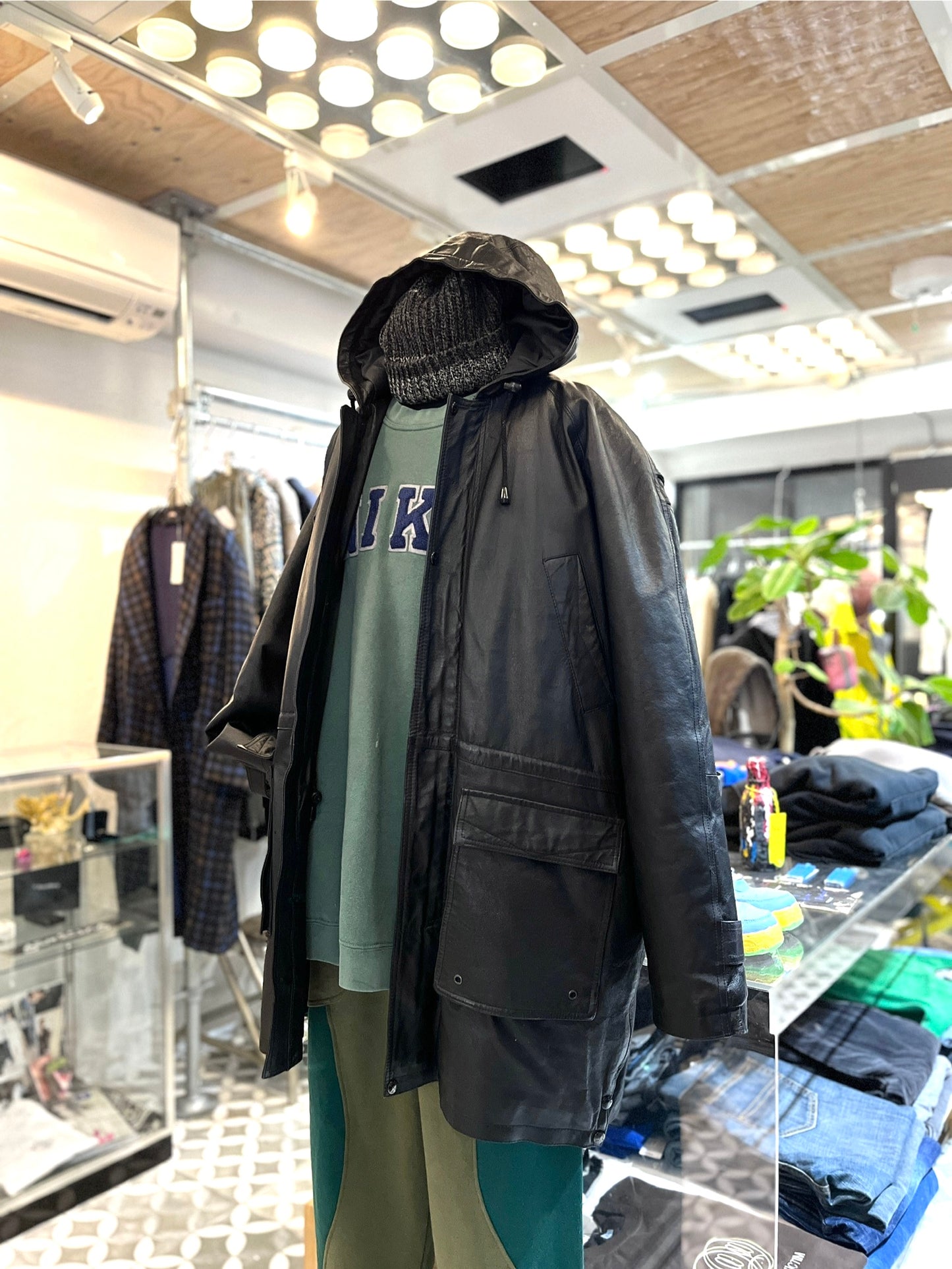 old Padded Leather Jacket