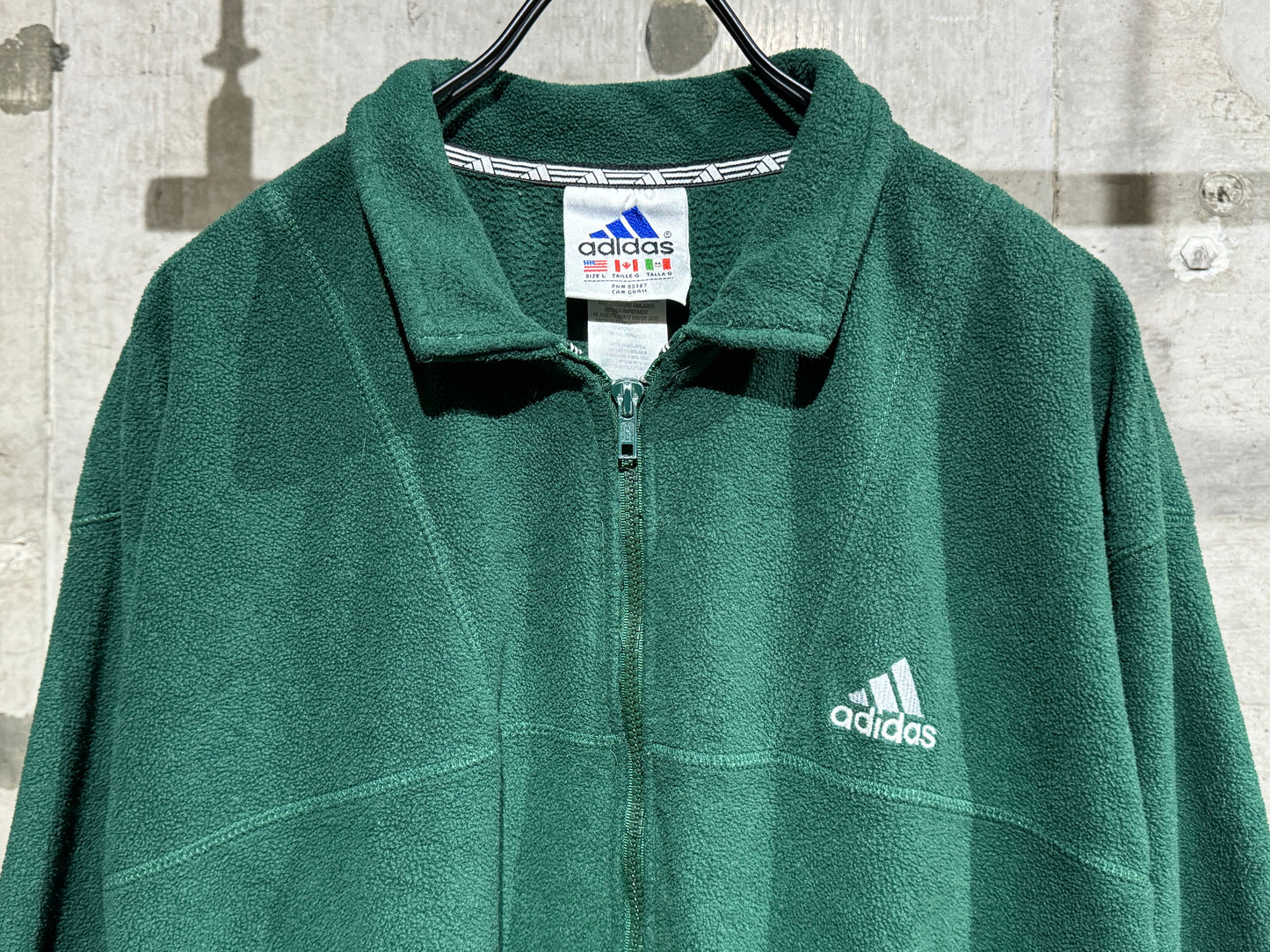 old Adidas Fleece Zip-up Jacket