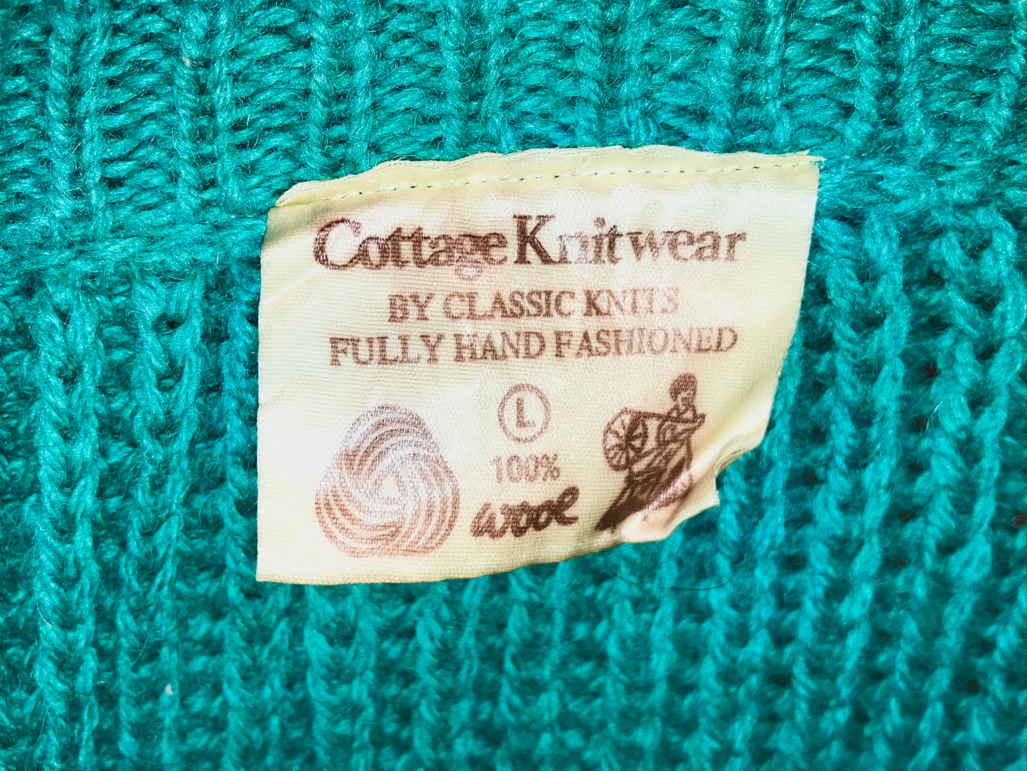 Vintage Knit Sweater "Nice Color"