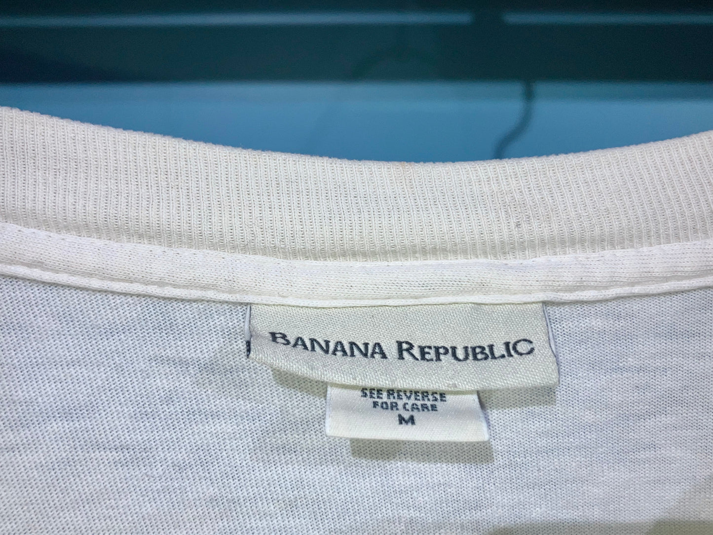 "BANANA REPUBLIC" Old Printed Tee