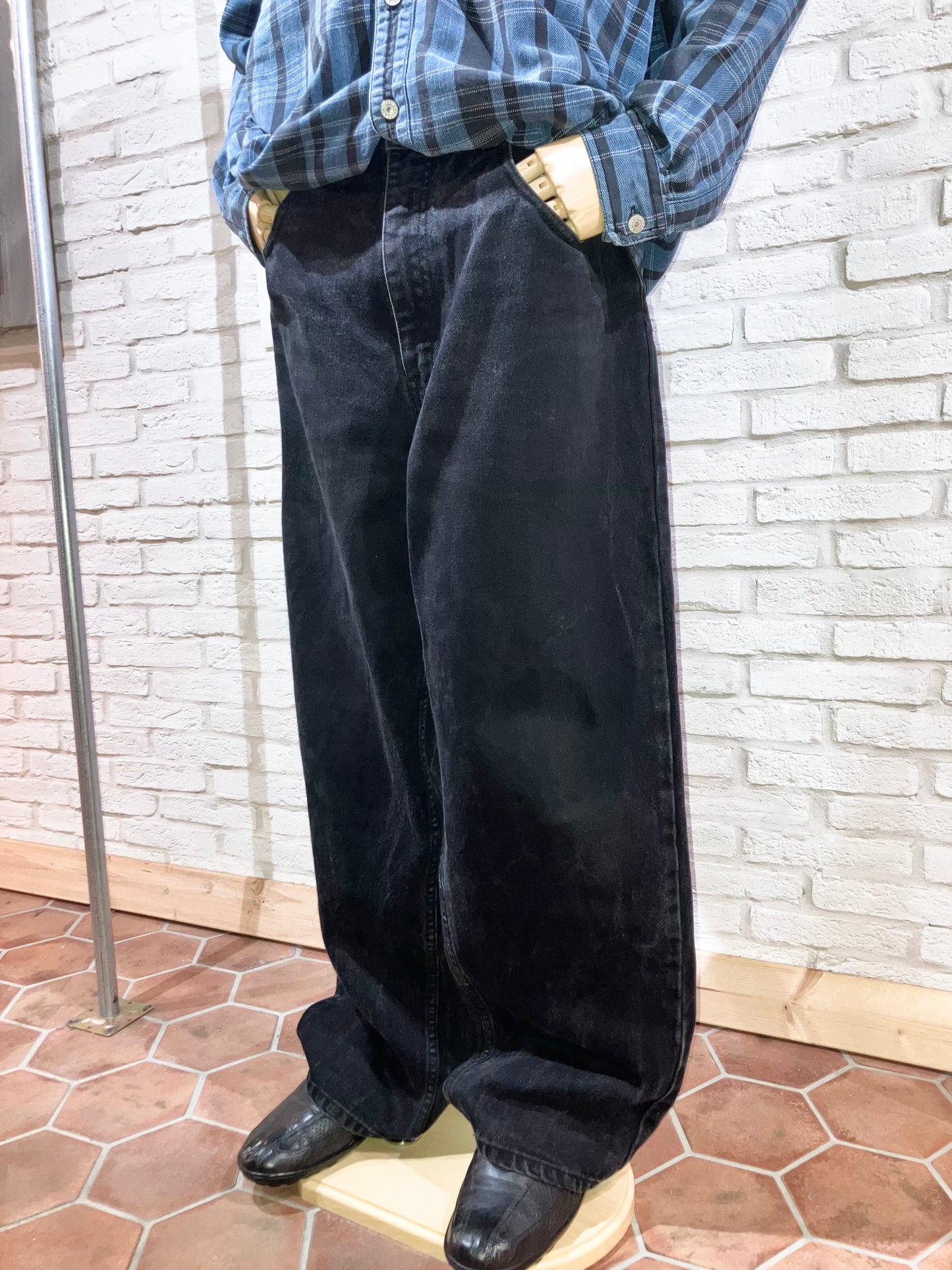 "COTLER" Old Wide Denim Pants