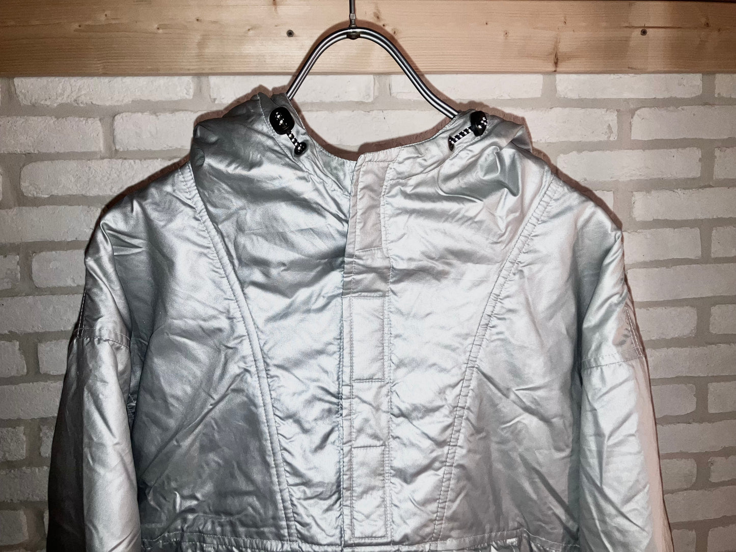 "GAP" Old SF Silver Anorak "Super Rare Peace!!!"