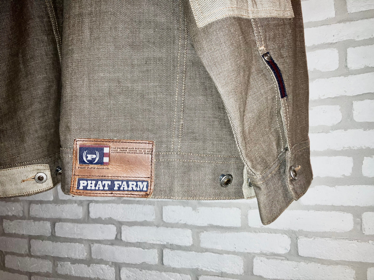 "PHAT FARM" Old Oversized Design Denim JKT