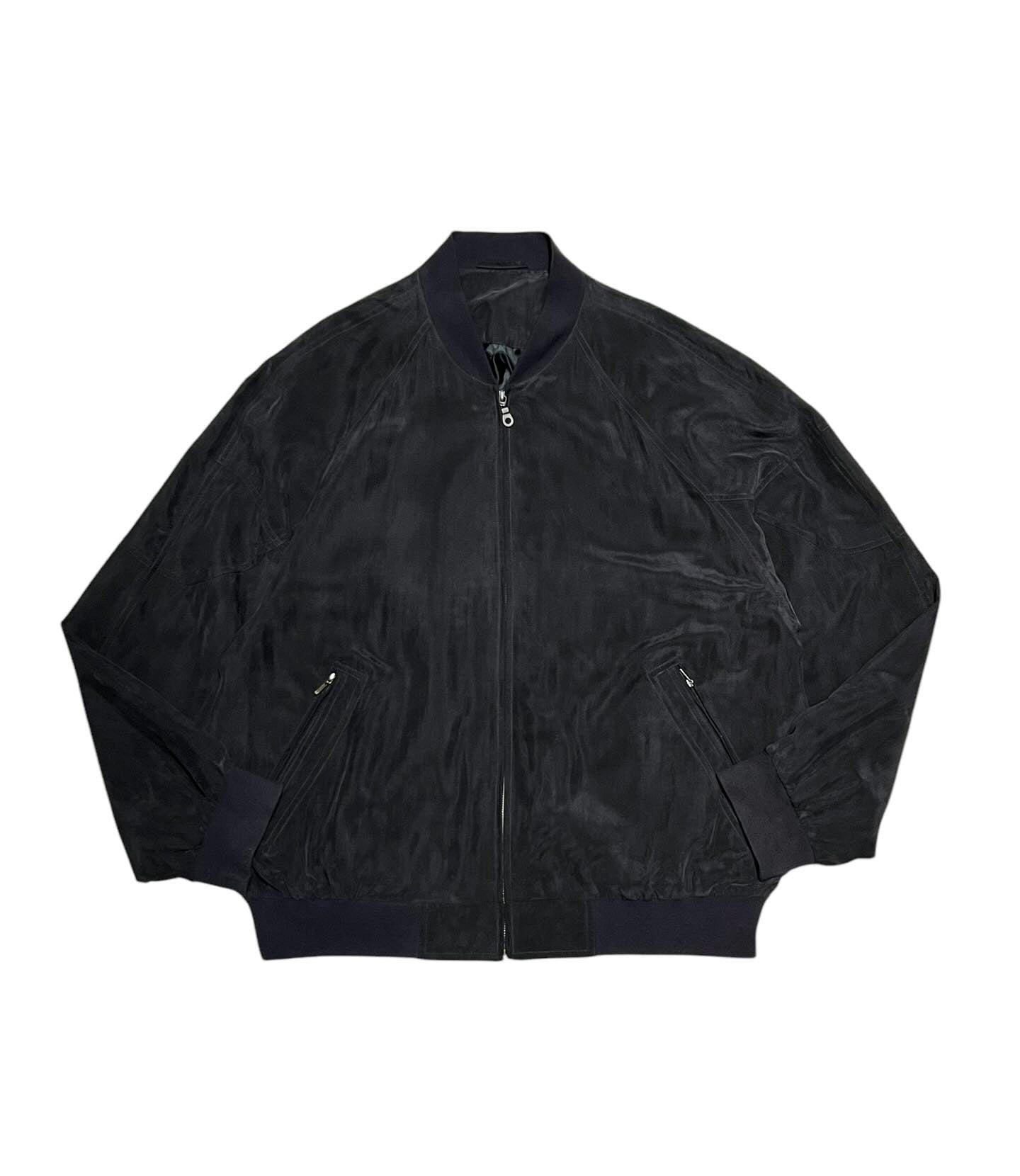 old Silk Zip-Up Blouson