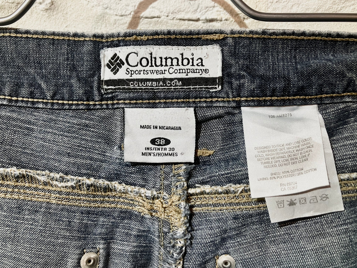 "Cloumbia" 00s Design Wide Denim Pants