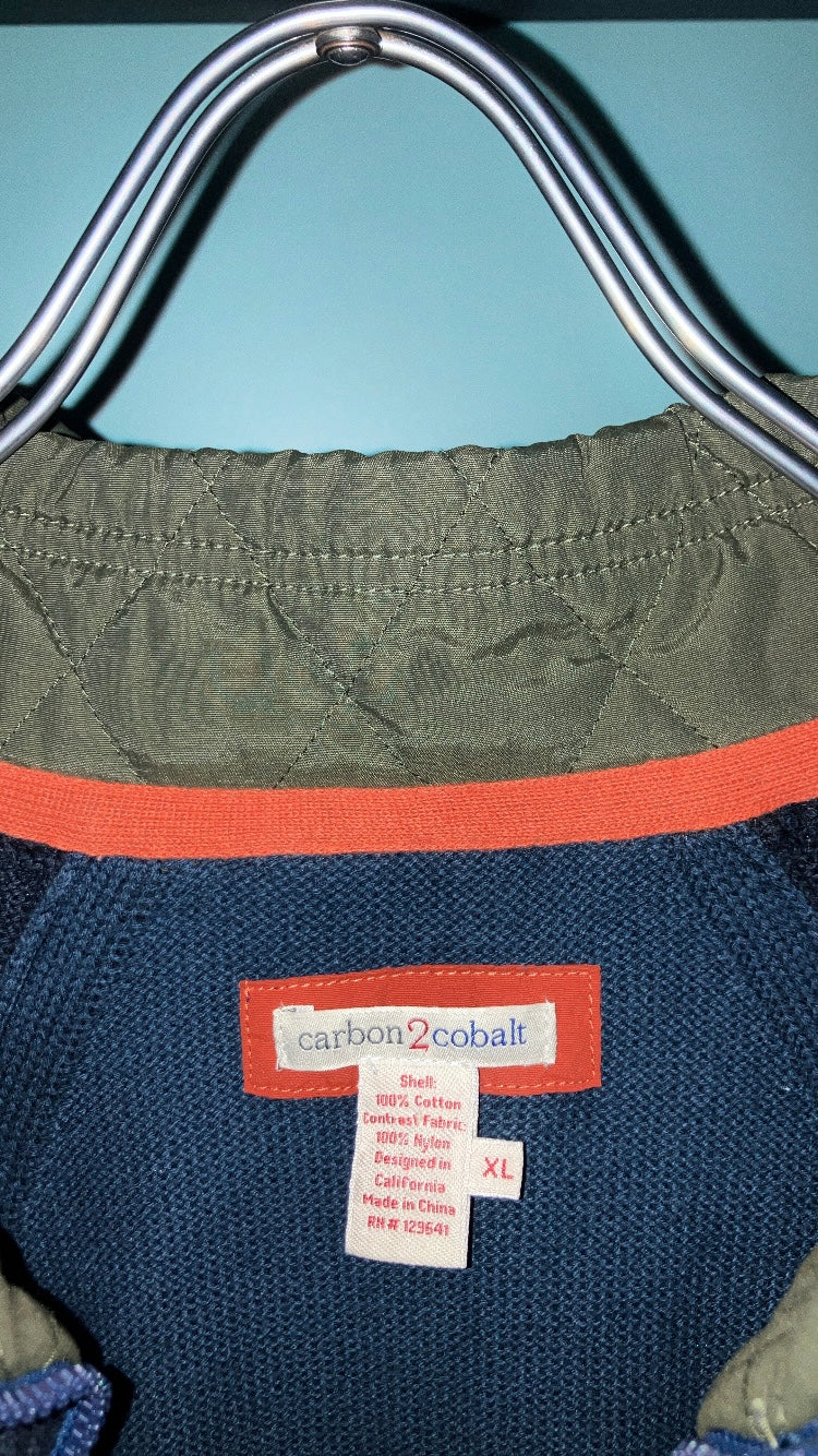 00s Hoodie Docking Design Knit