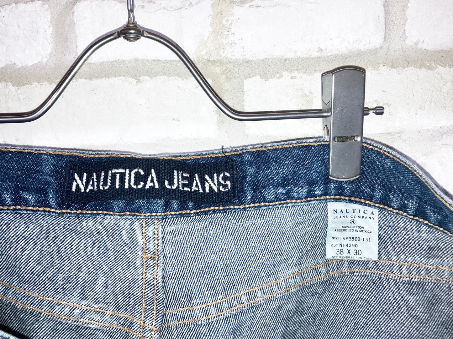 "NAUTICA" Old Wide Denim Pants