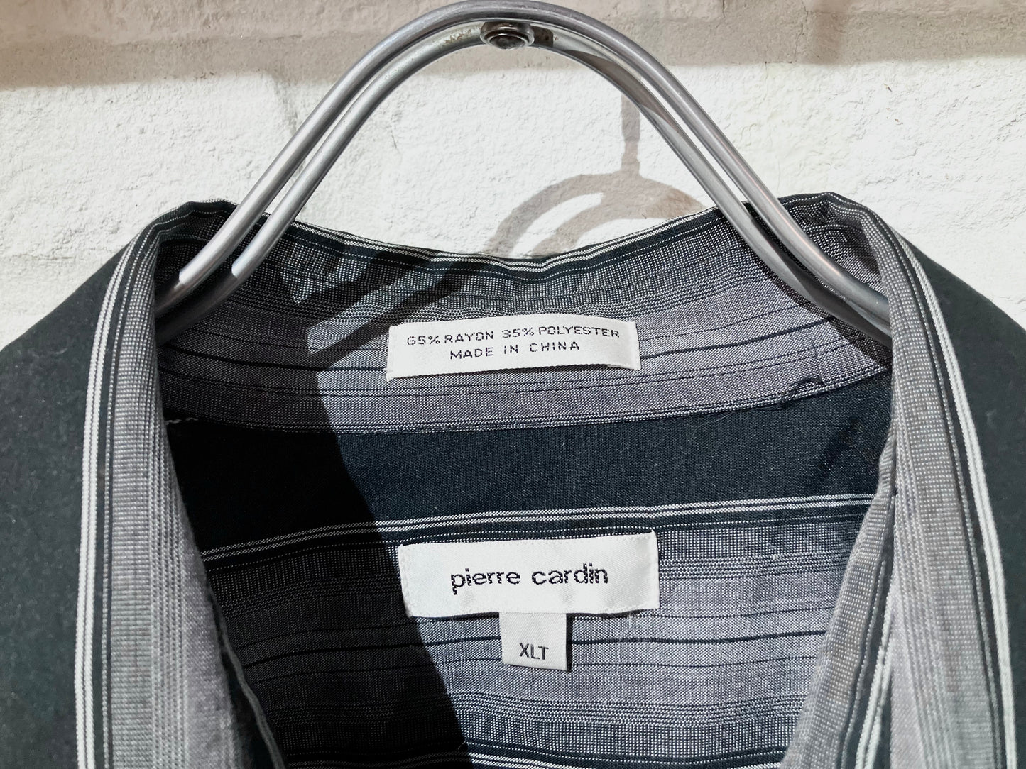 "pierre cardin" Old Oversized Stripe Shirt