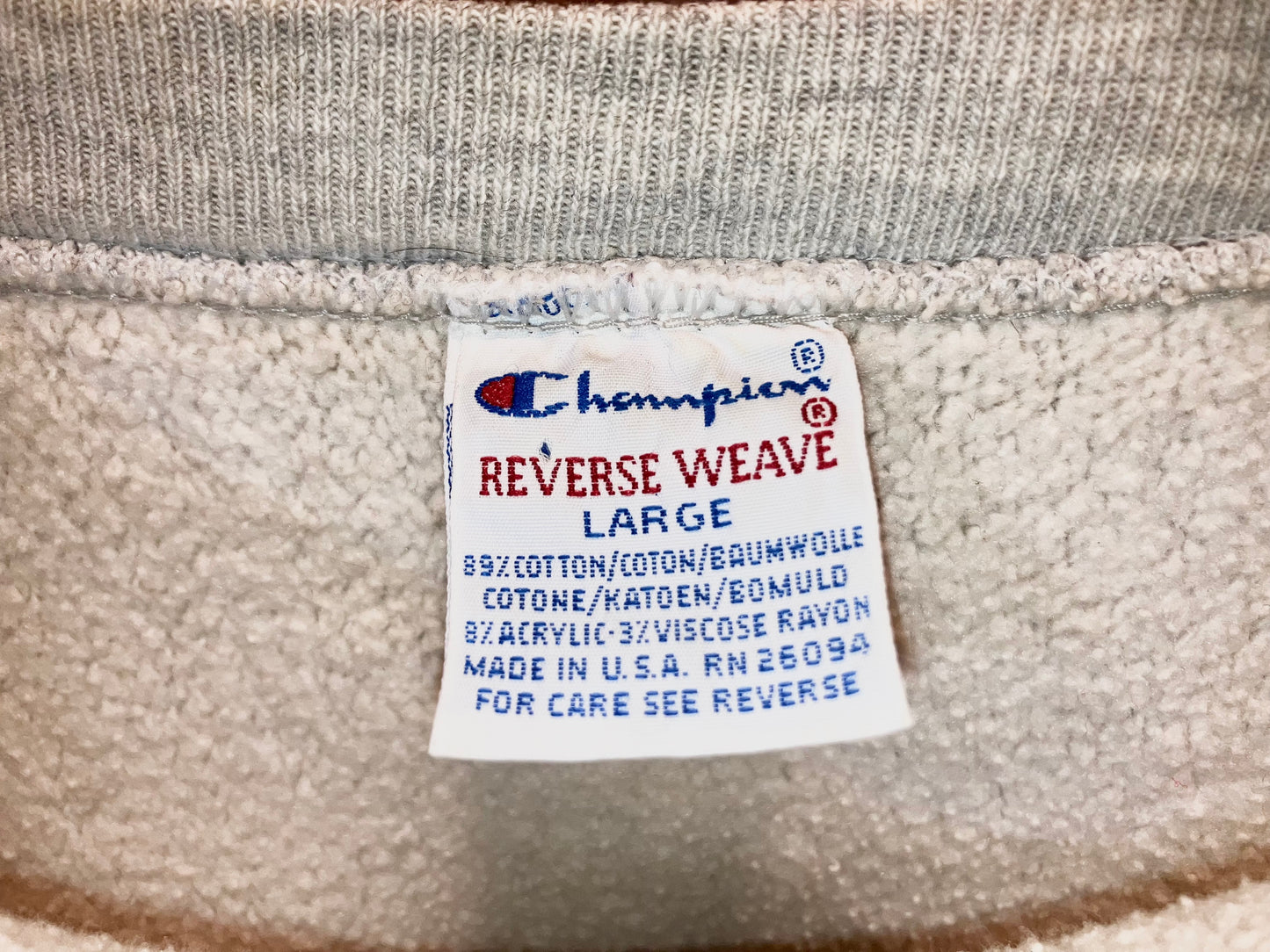 "Chmpion" Old REVERSE WEAVE Printed Sweat