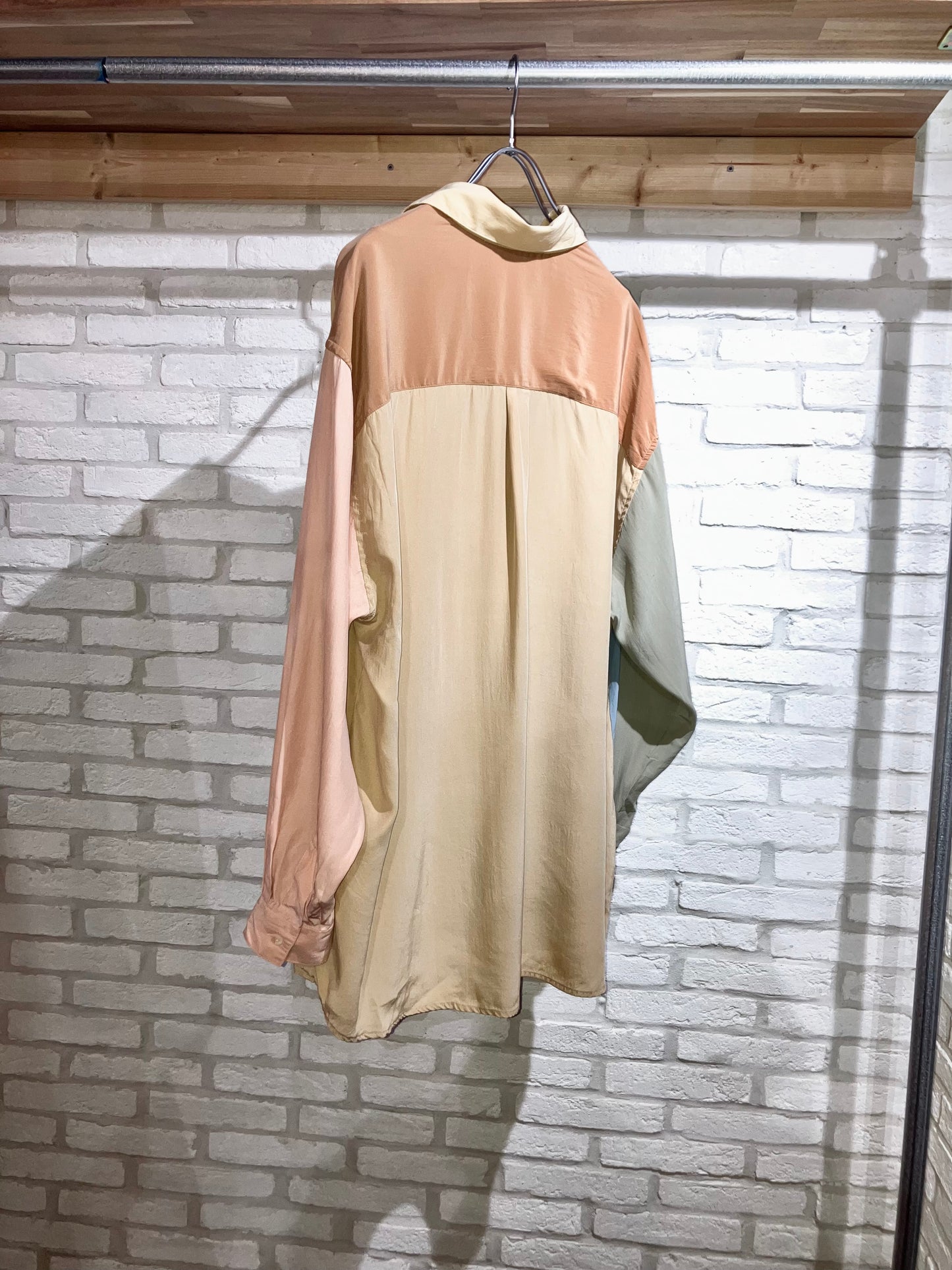 Old Crazy Pattern Silk Shirt