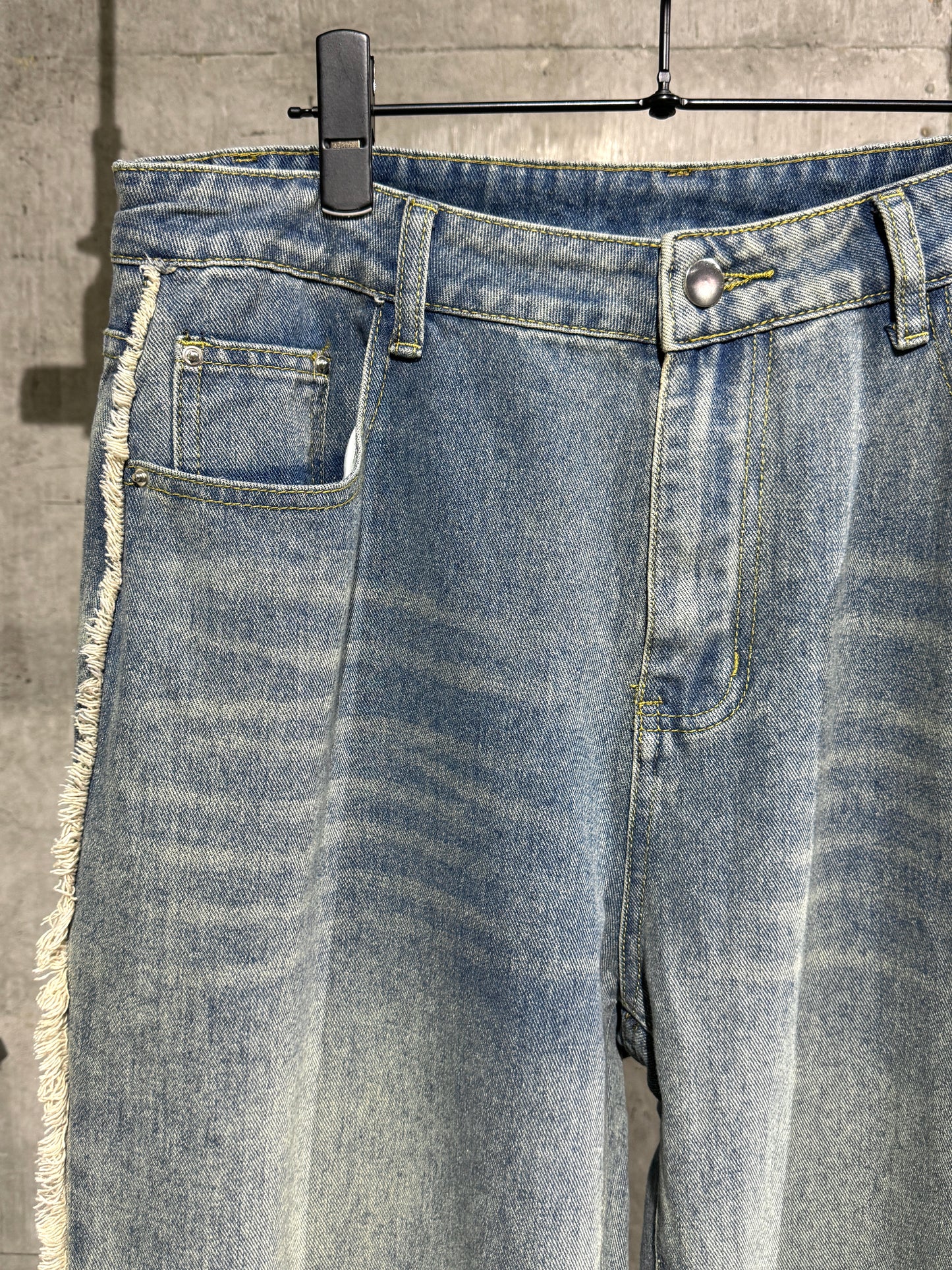 Side Fringe Denim Pants