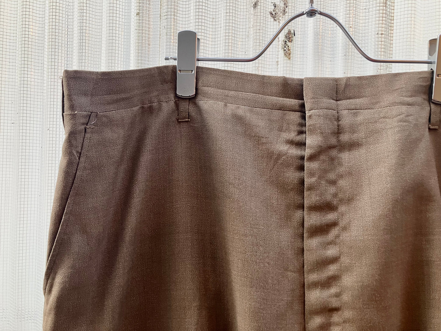 Vintage Summer Wool Wide Slacks "Super Big Size!!!"