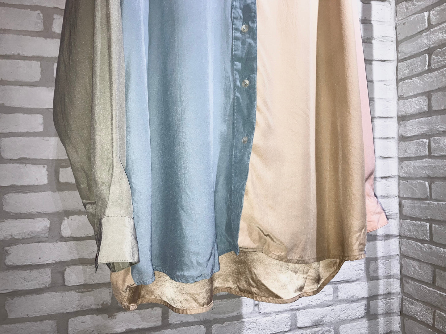 Old Crazy Pattern Silk Shirt