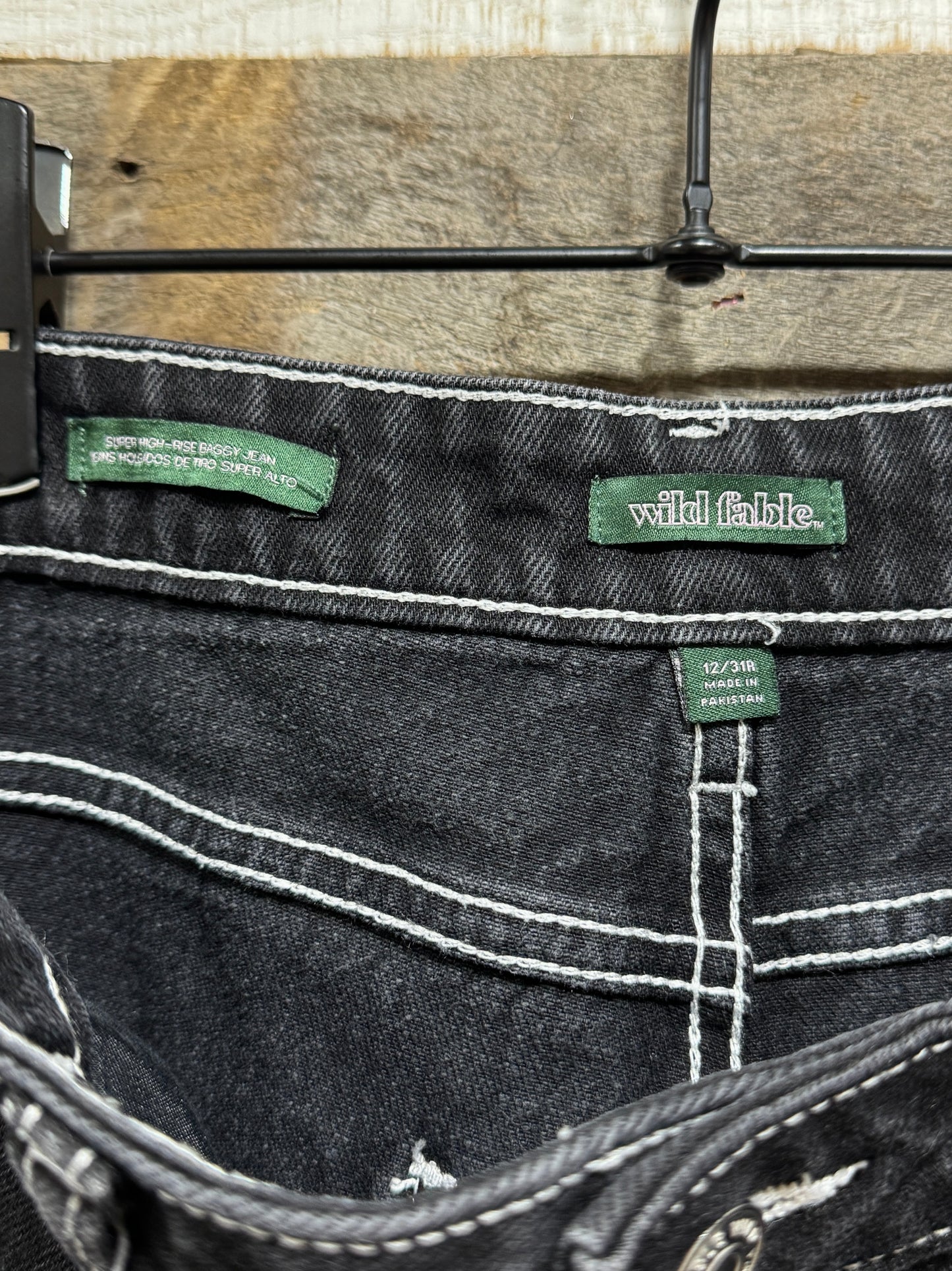 10s Wide Denim Cargo Pants