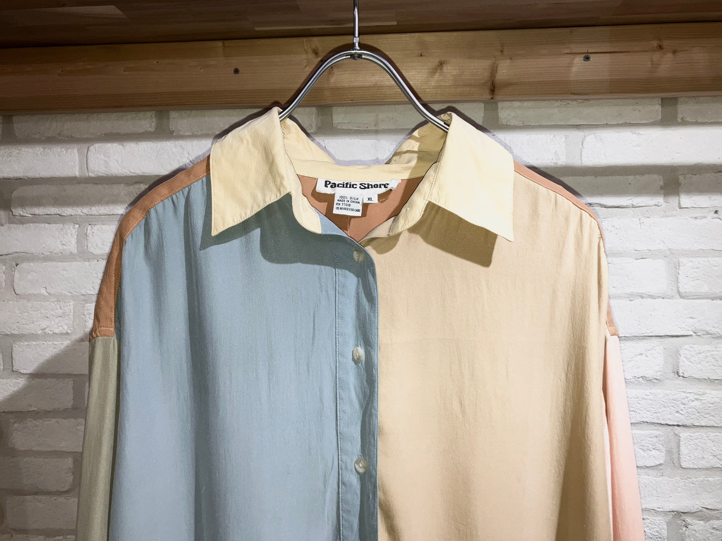 Old Crazy Pattern Silk Shirt
