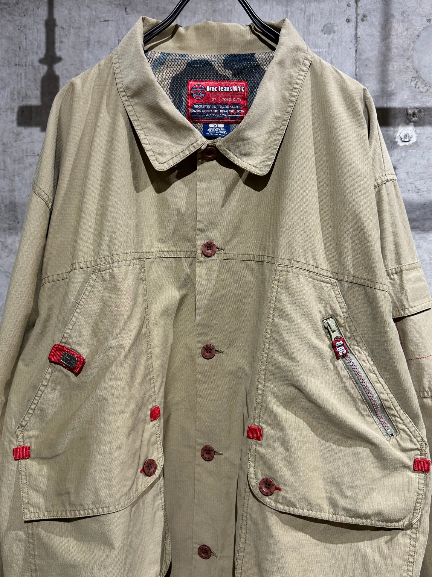 00s Ozoc Jeans N.Y.C Cargo Jacket