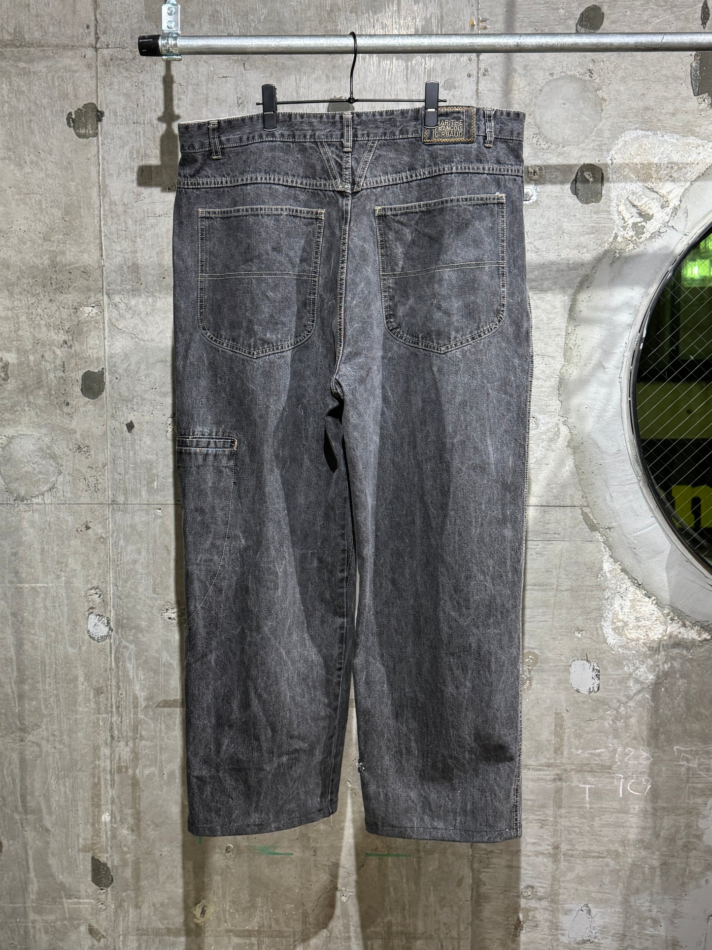Marithe Francois Girbaud Patch Design Denim Pants