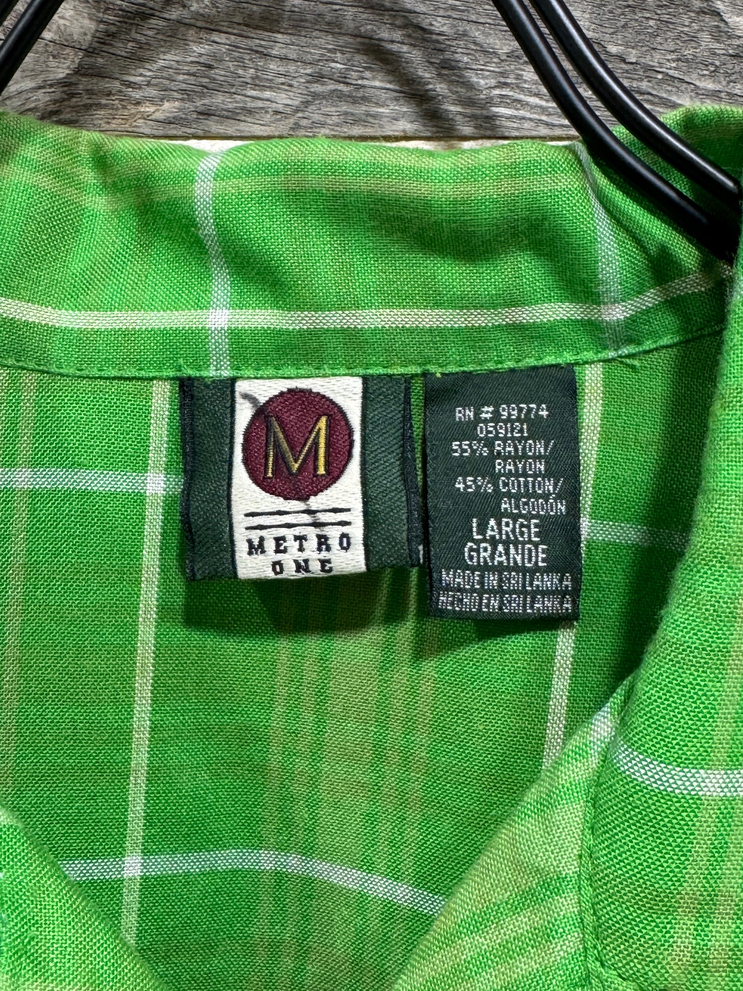 00s Metro One Plaid Shirt