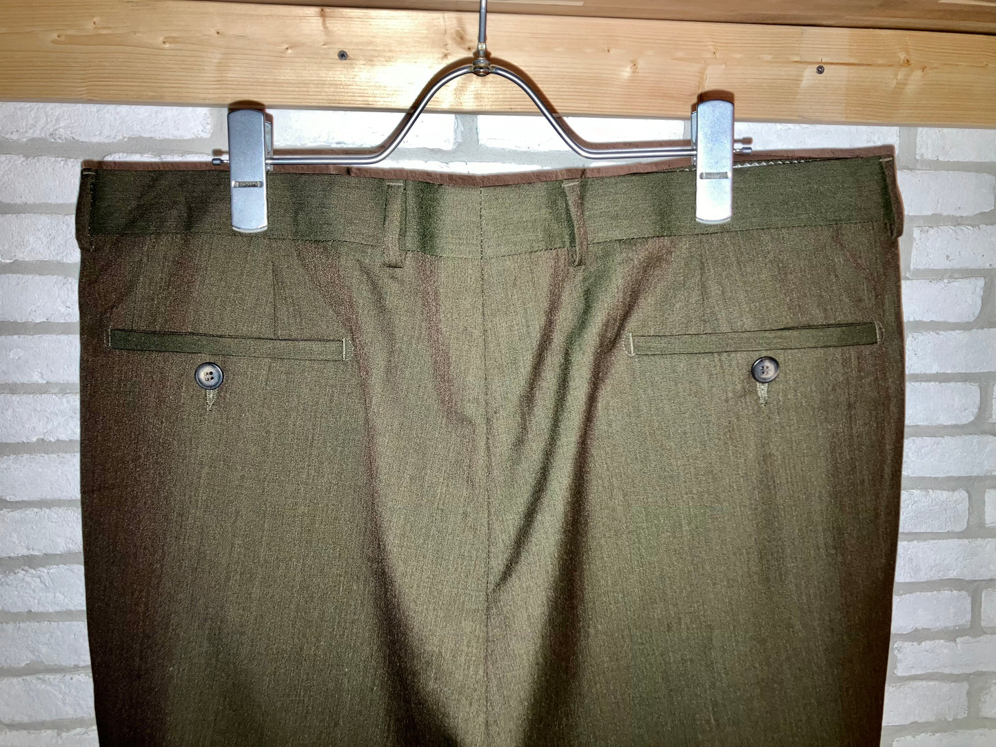 "Loro Piana" Old Iridescent Wide Slacks "Special Piece!!!"
