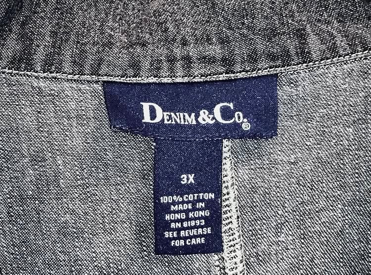 "DENIM&Co" Old Oversized Denim JKT