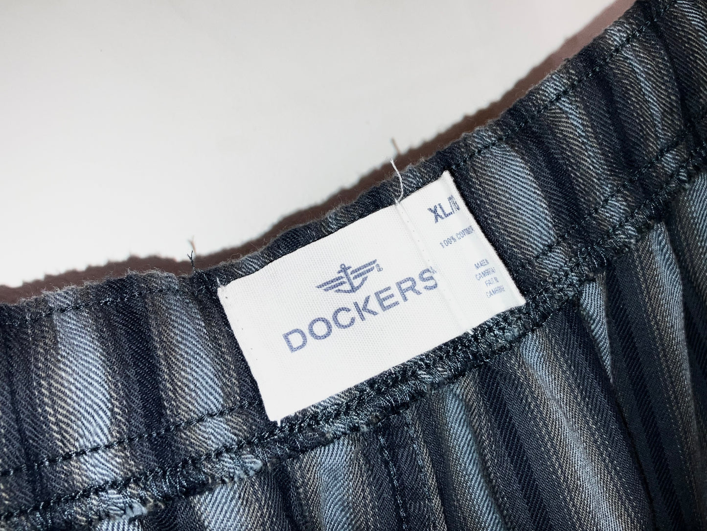"DOCKERS" 00s Stripe Wide EZ Pants