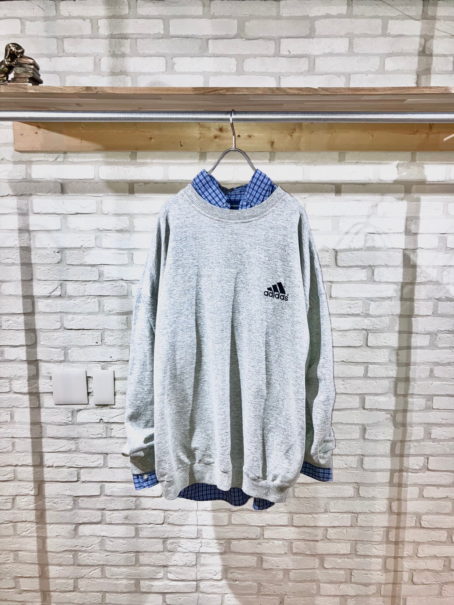 "adidas" Old Oversized Embroidery Sweat