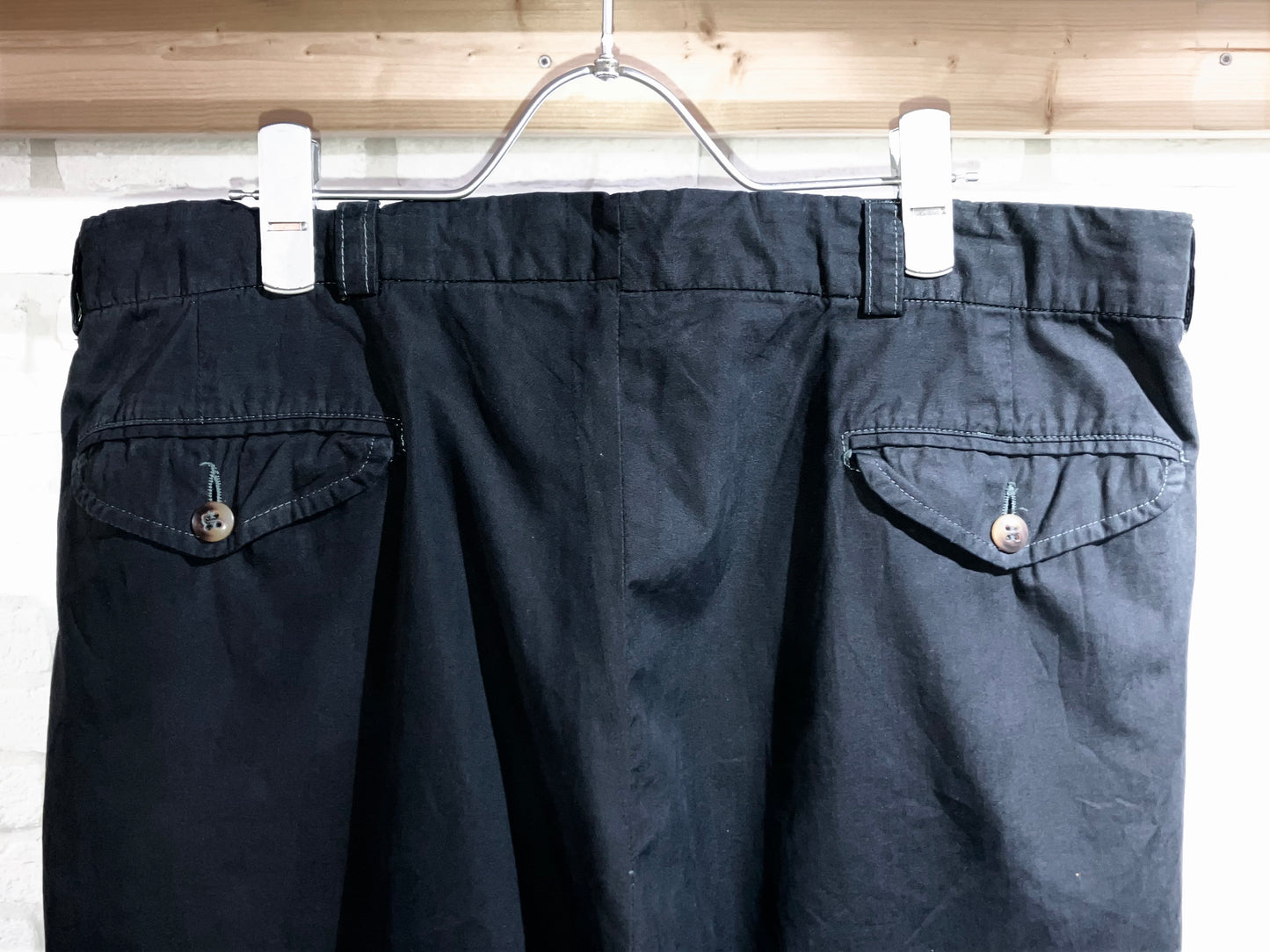 Old Poplin Wide Slacks
