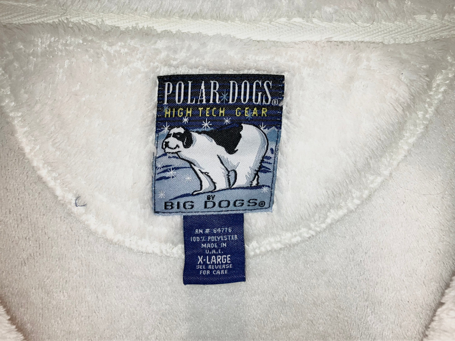 "BIG DOGS" 00s Snow White Fleece JKT
