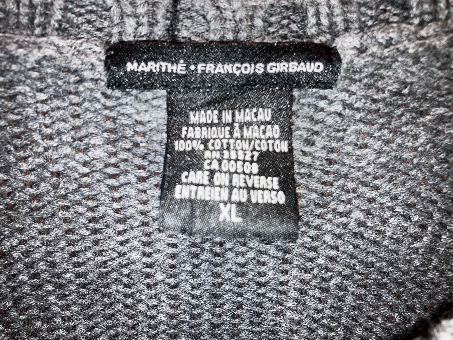 "Marithé François Girbaud" 00s Oversized Design Knit Sweater
