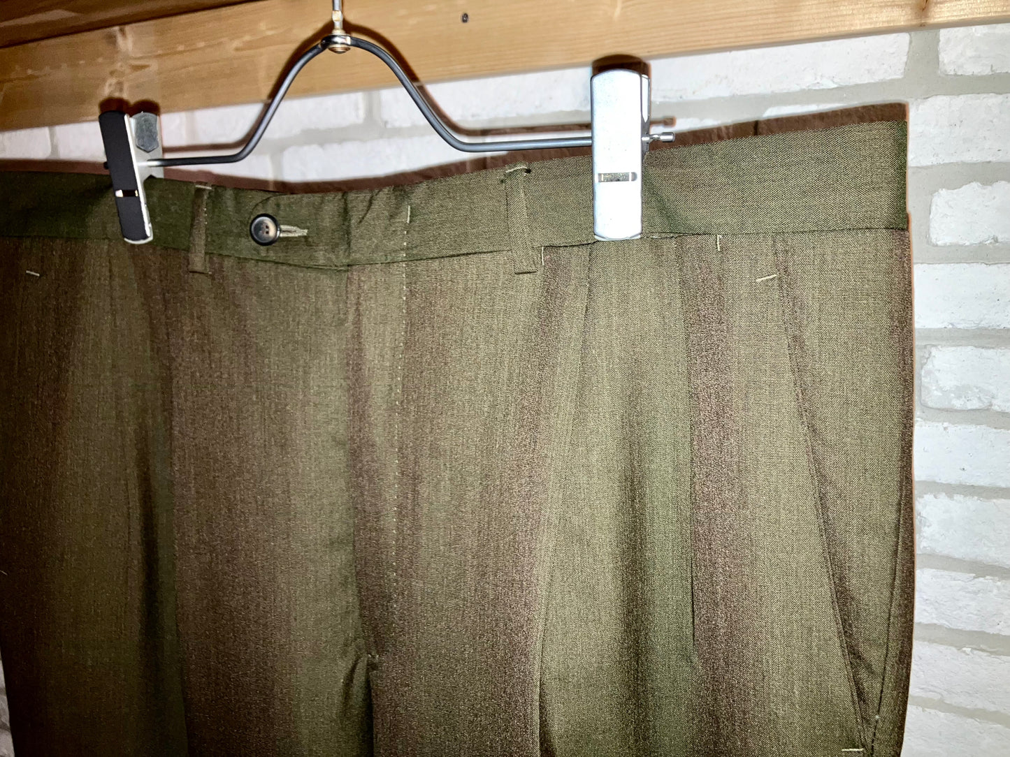 "Loro Piana" Old Iridescent Wide Slacks "Special Piece!!!"