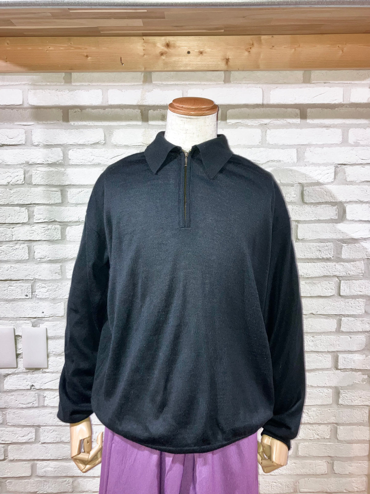 "BACHRACH" Old Design Knit Polo Shirt