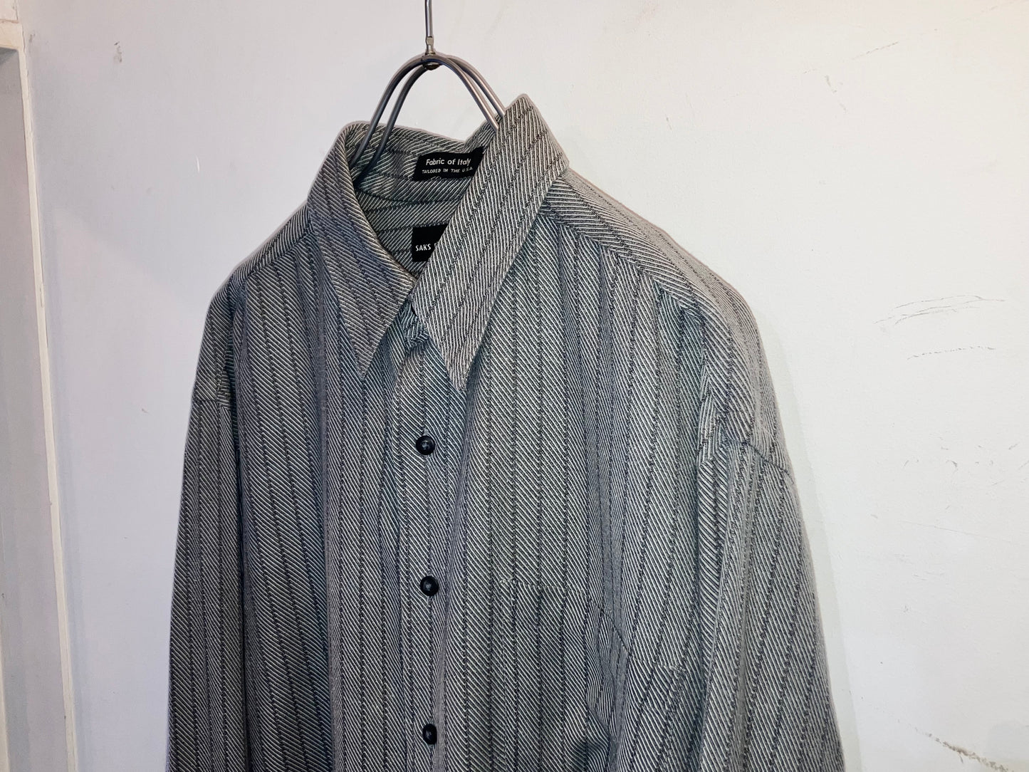 "SAKS FIFTH AVENUE" Old Stripe Shirt