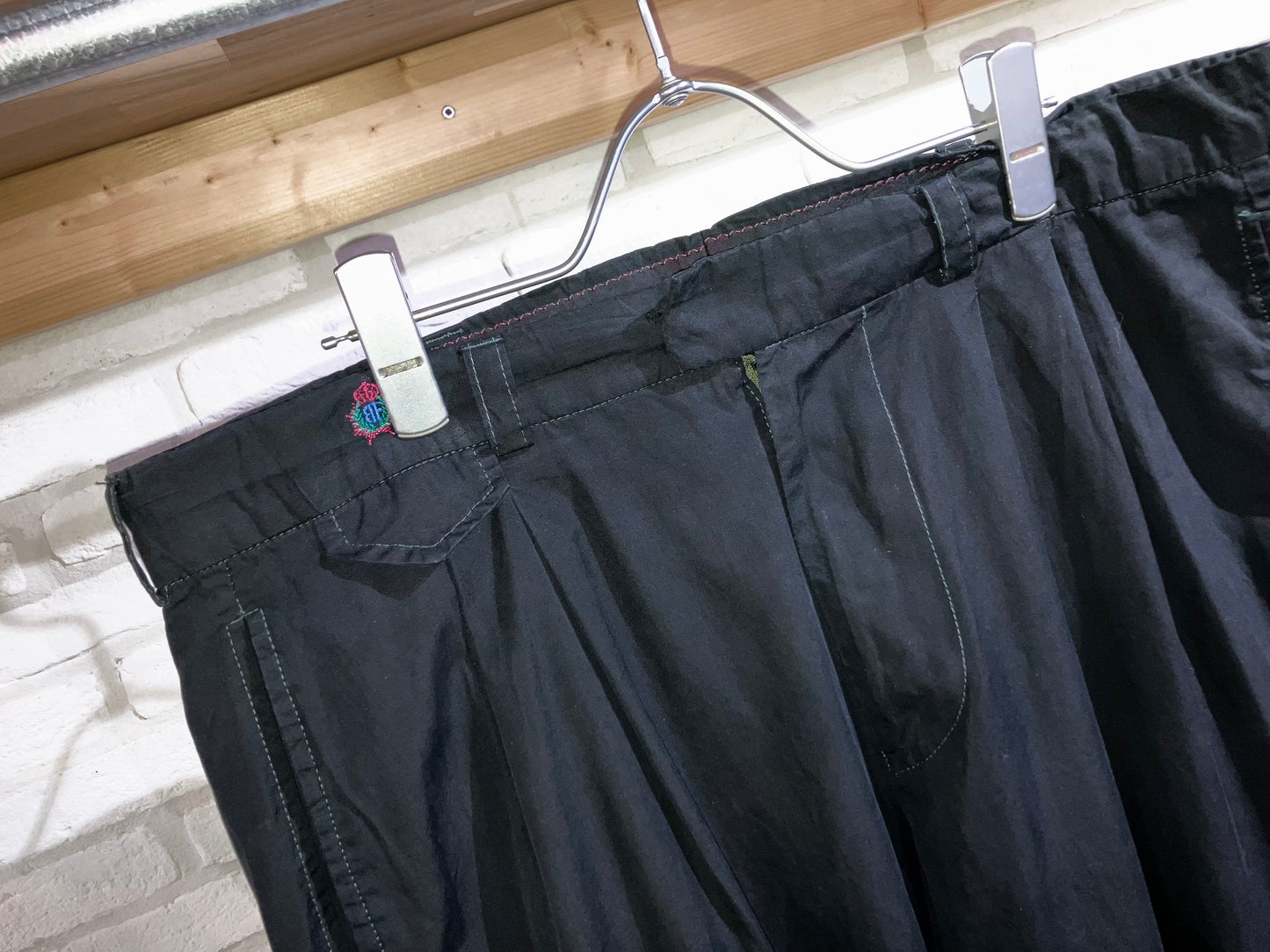 Old Poplin Wide Slacks