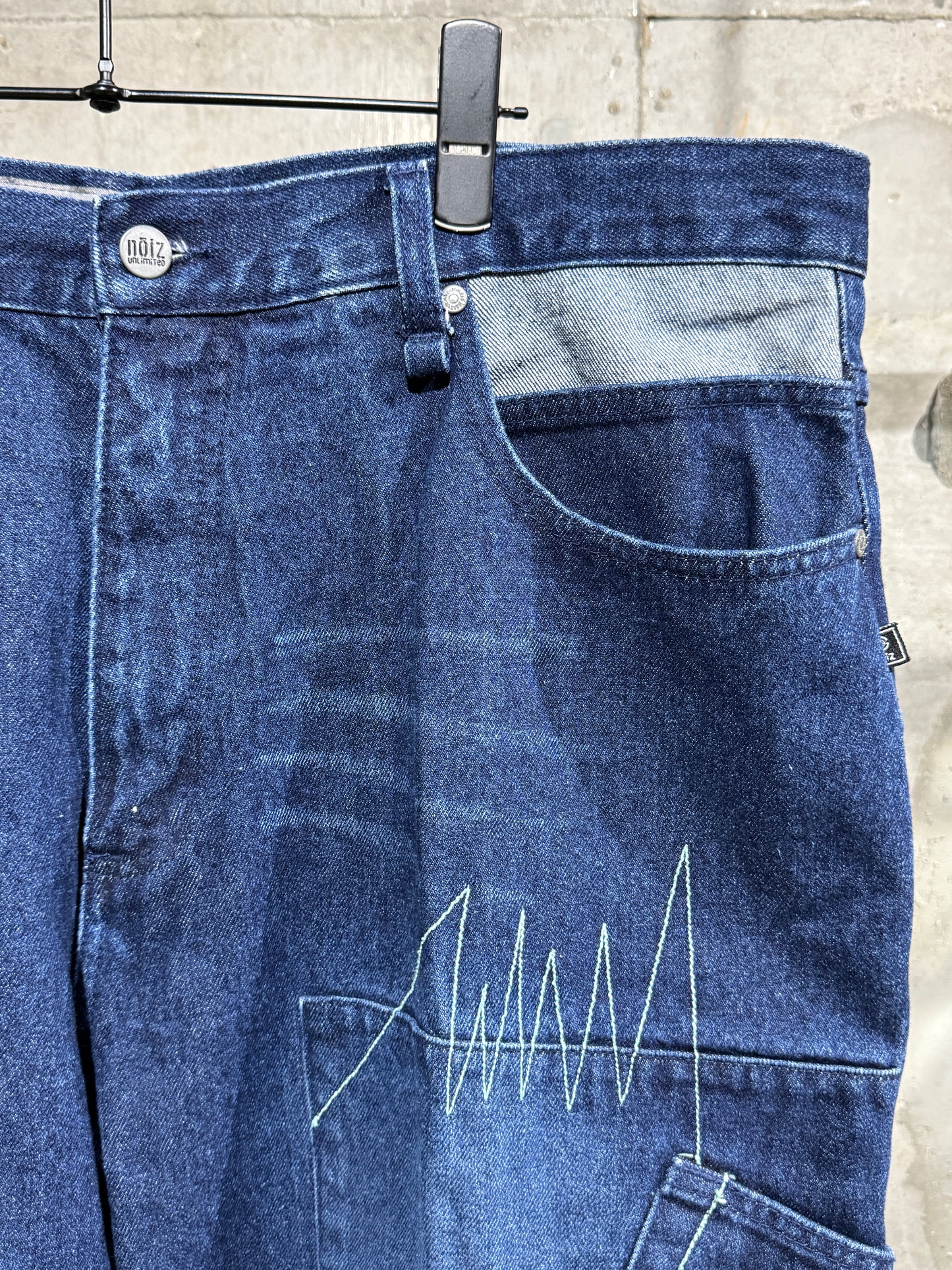 Noiz Jeans Patchwork Design Denim Pants