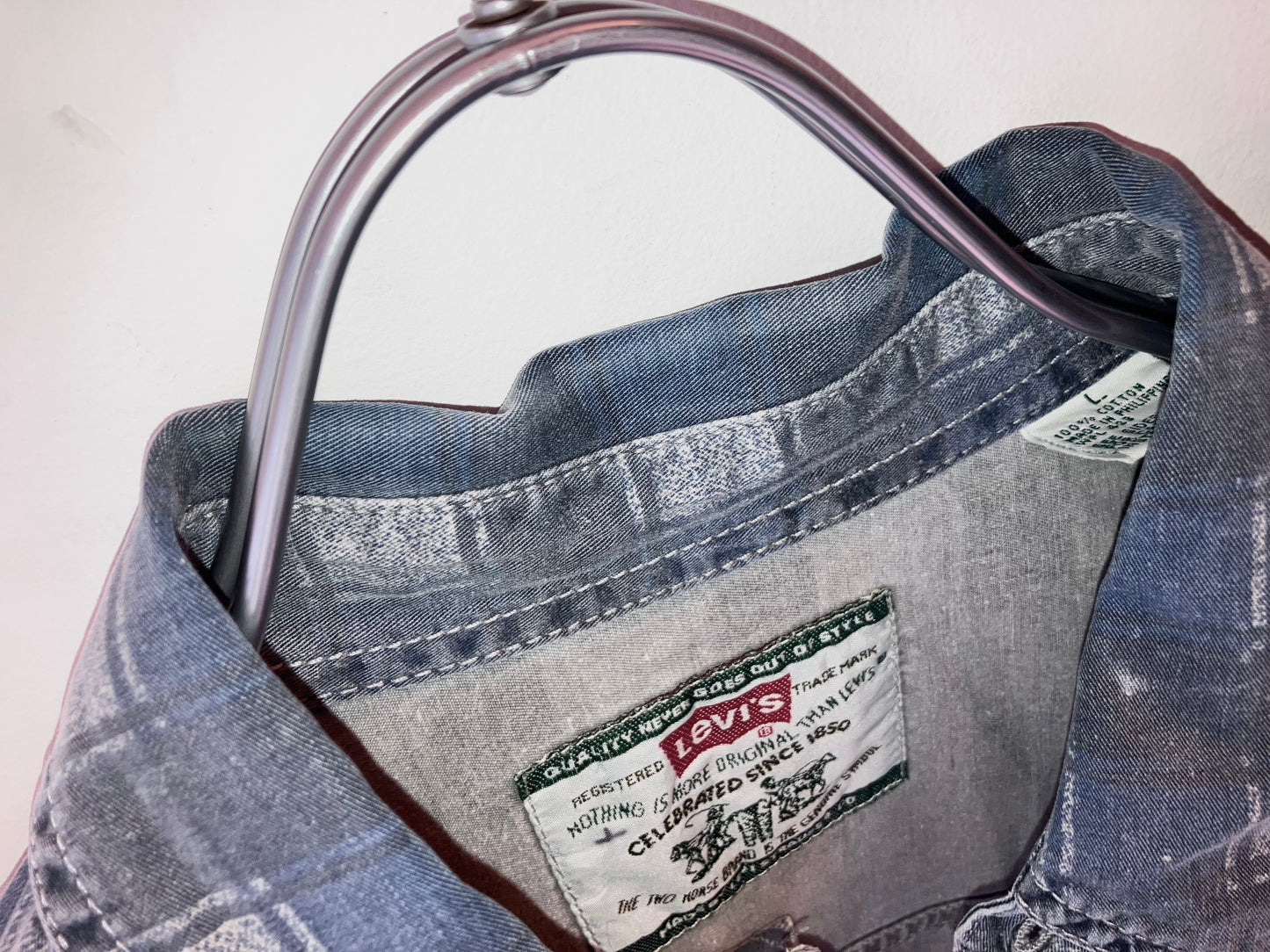"Levi's" Old Printed Check Shirt