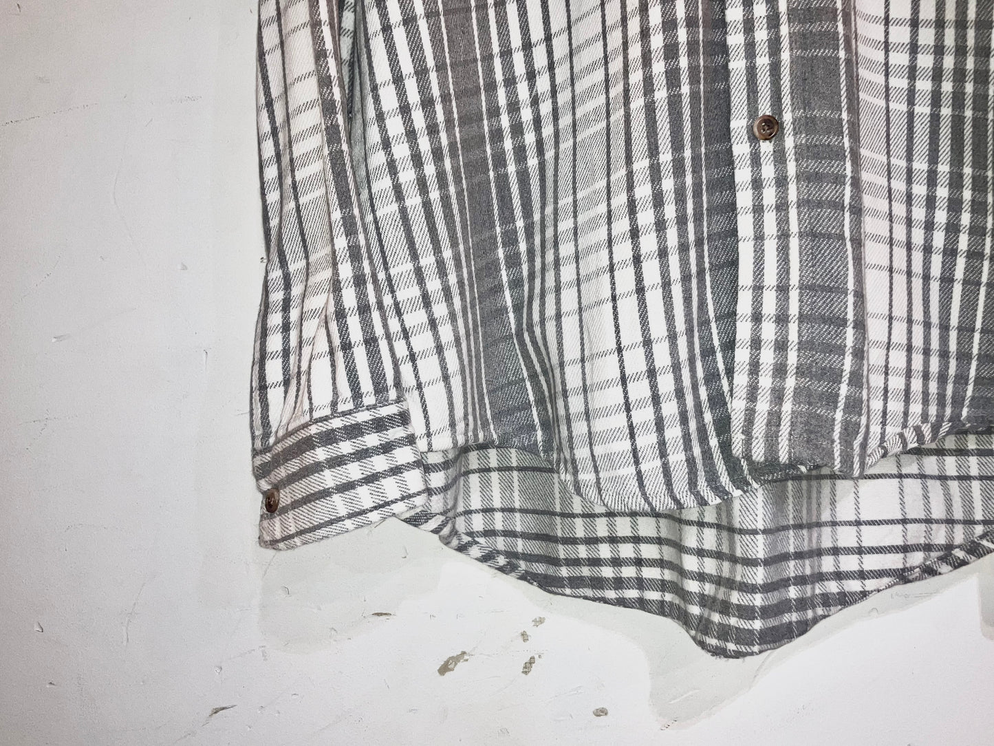 "ST JOHN'S BAY" Old Heavy Flannel Check Shirt