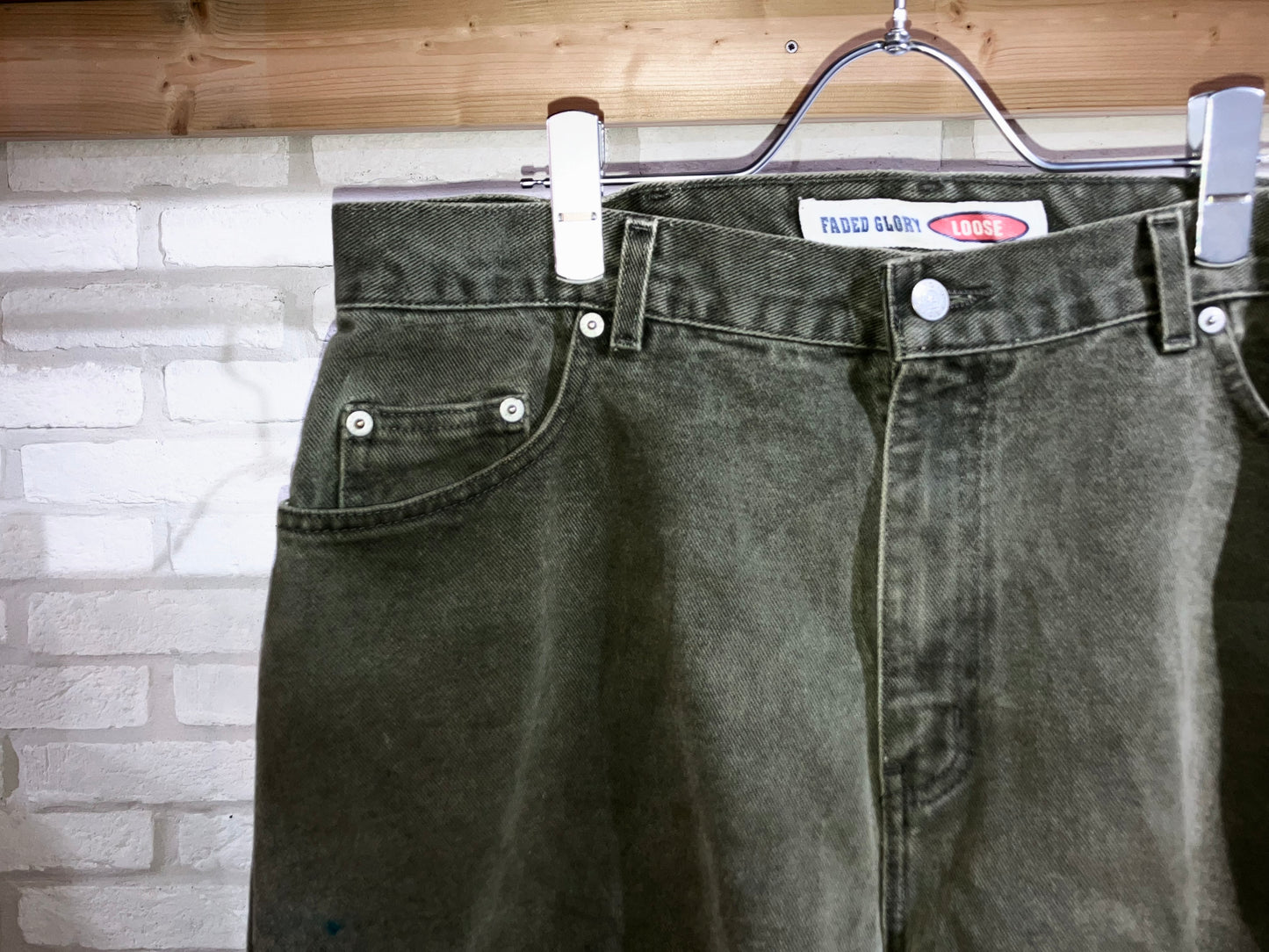 Old Color Denim Wide Shorts