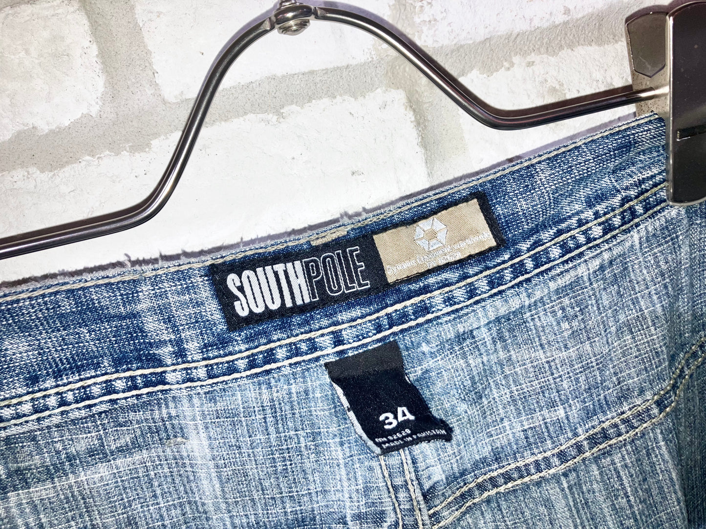 "SOUTH POLE" Old Wide Denim Pants
