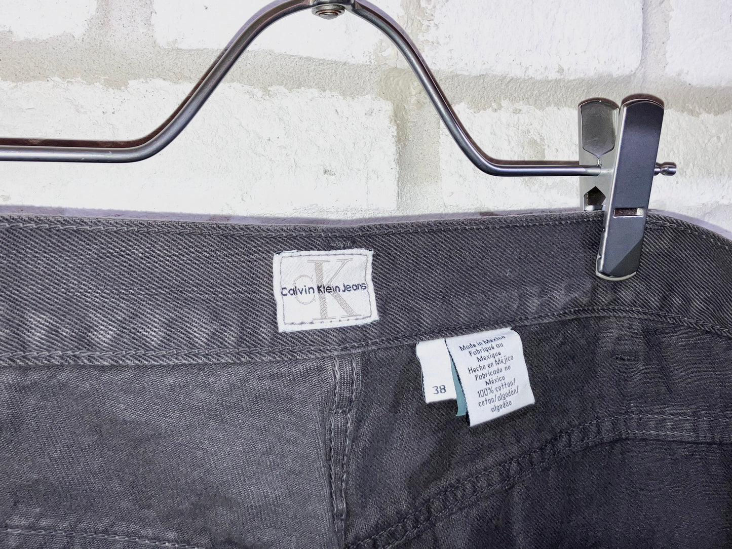 "CK Calvin Klein" 00s Color Denim Wide Pants