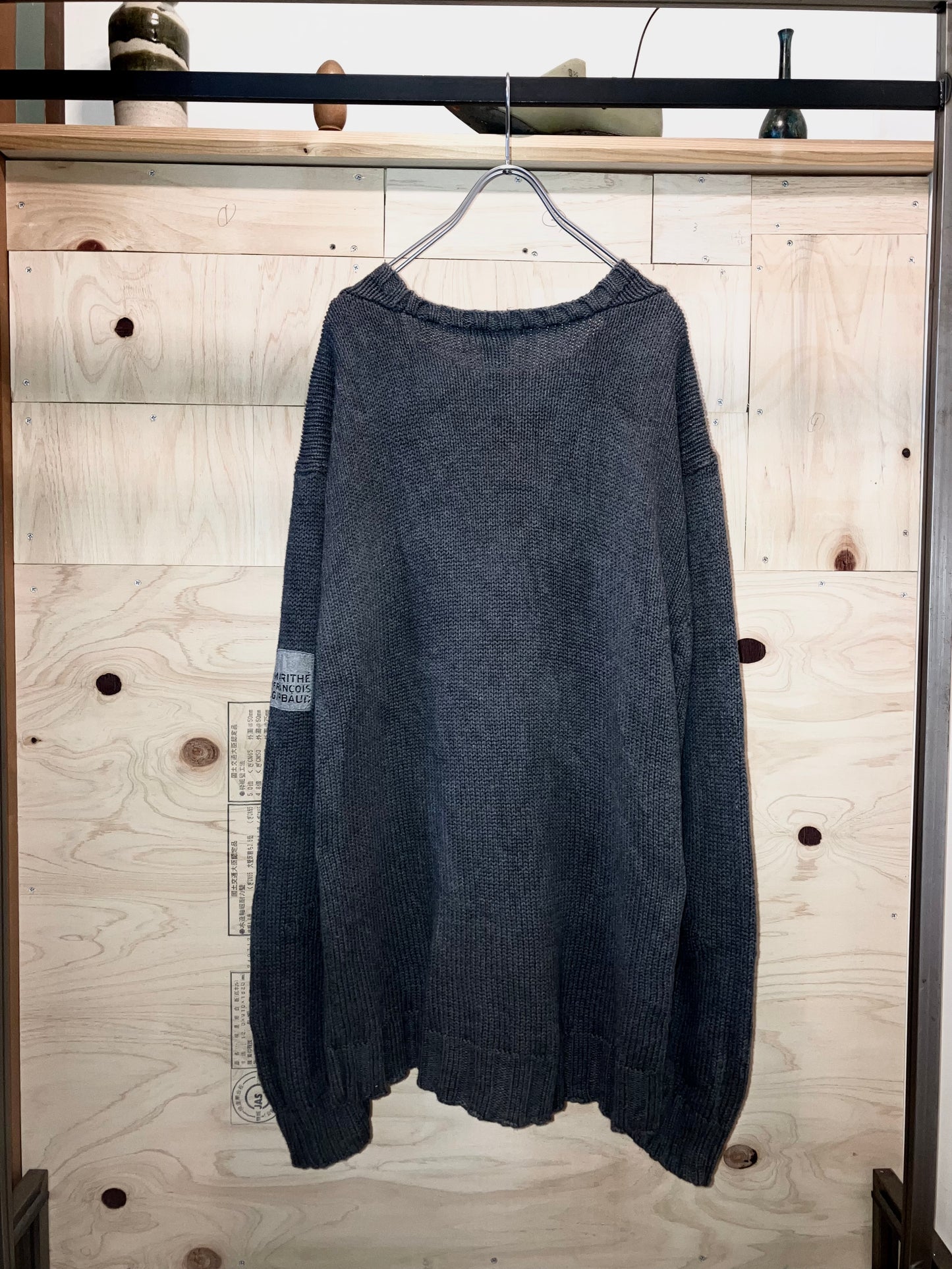 "Marithé François Girbaud" 00s Oversized Design Knit Sweater