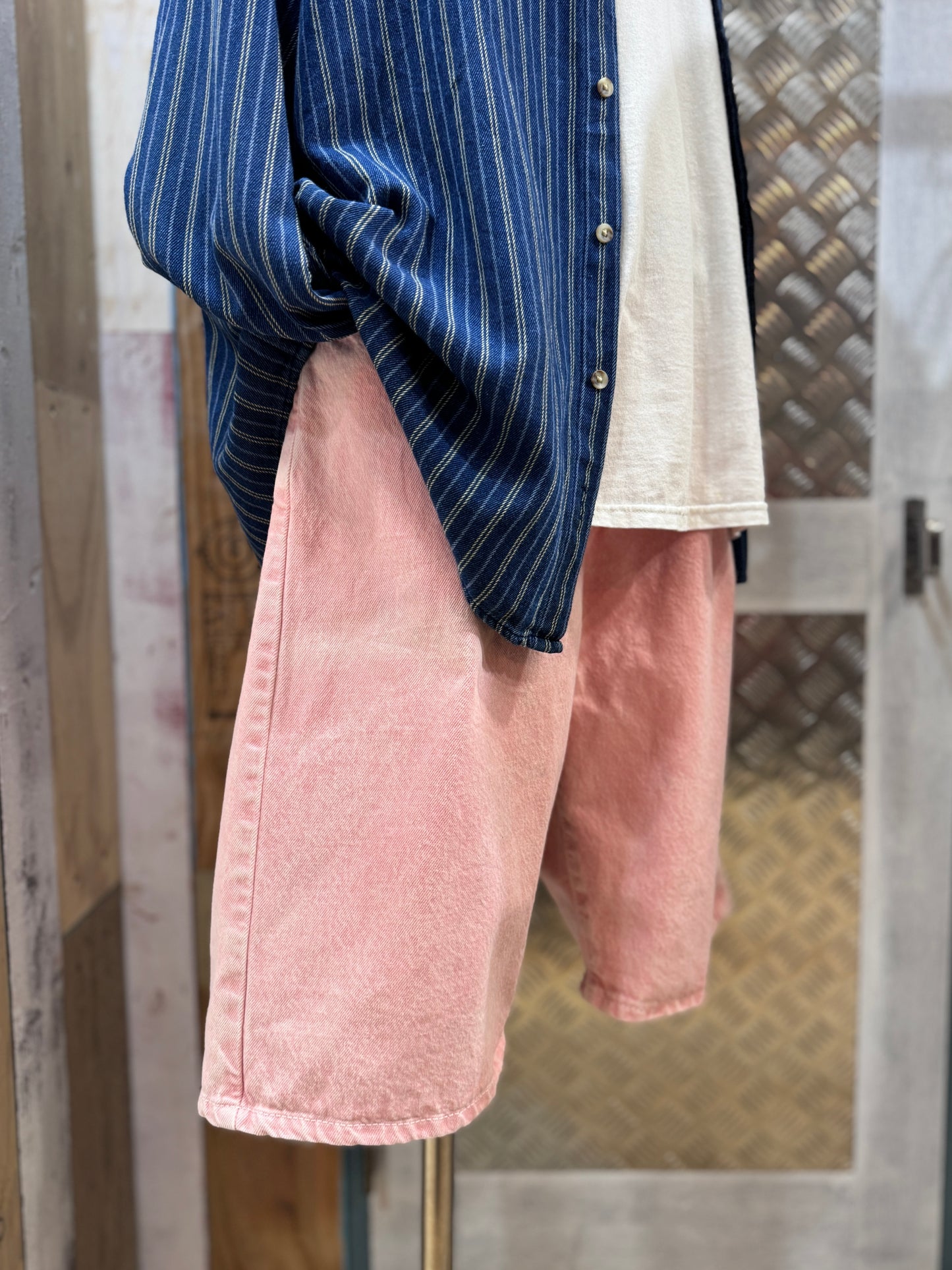 Levi's 569 Pink Denim Shorts