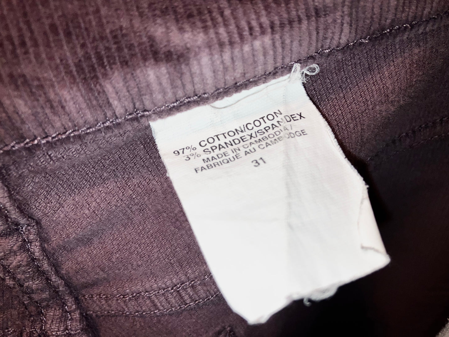 "Levi's" 00s Stretch Couduroy Flare Pants "Irregular"